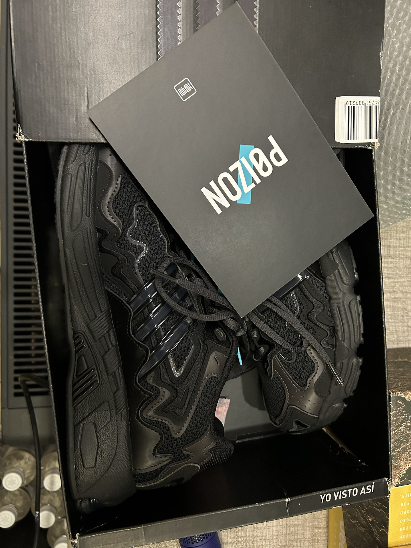 custom review-Bad Bunny X adidas originals Response Cl Износостойкие Дышащие Низкие Беговые кроссовки Унисекс Черные