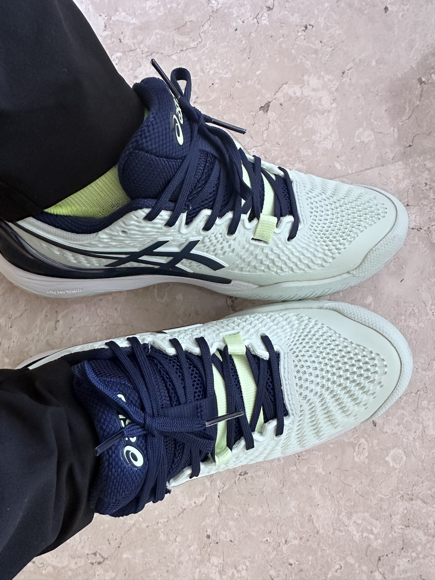 custom review-Asics Gel Resolution 9 Противоскользящие Водонепроницаемые Низкие Кроссовки для Тениса Женские Белые Желтые