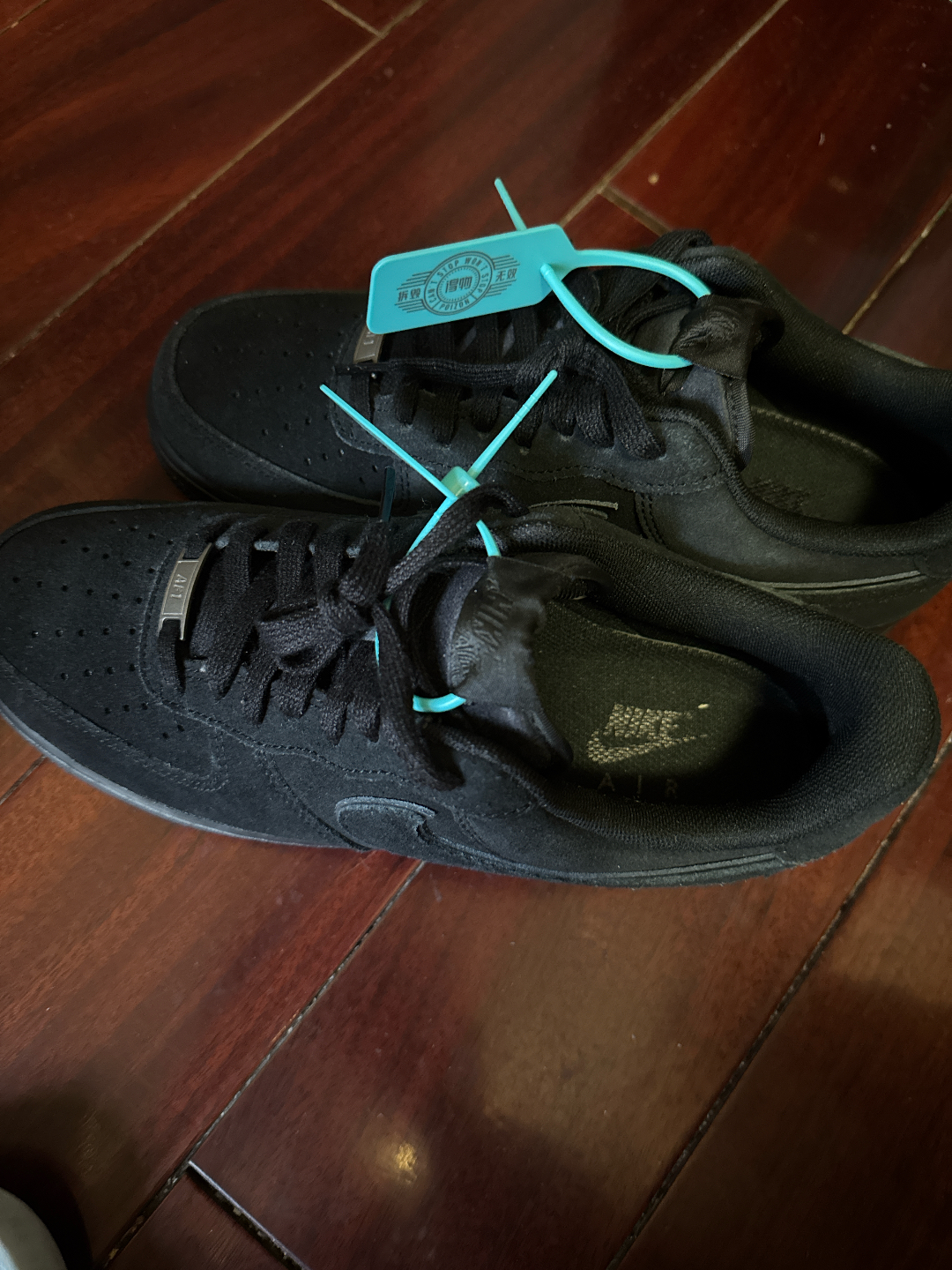 custom review-Nike Air FORCE 1 Slip-on Устойчивый к истиранию Низкий Топ Скейтбординг Кроссовки Унисекс Черный