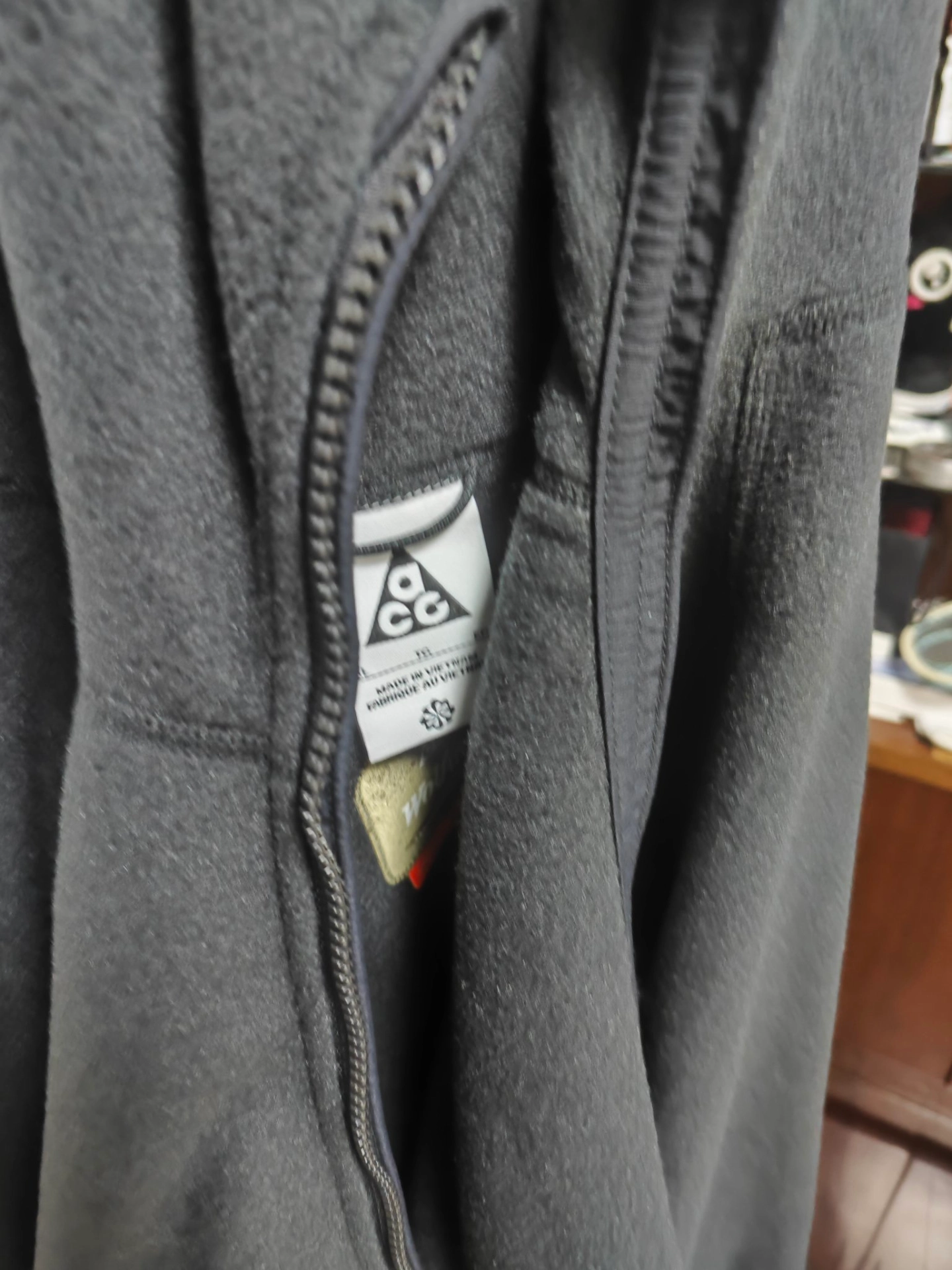 custom review-Nike ACG Wolf Tree Velvet Feel Куртка Мужская Черный Угольный Черный Гора Белый