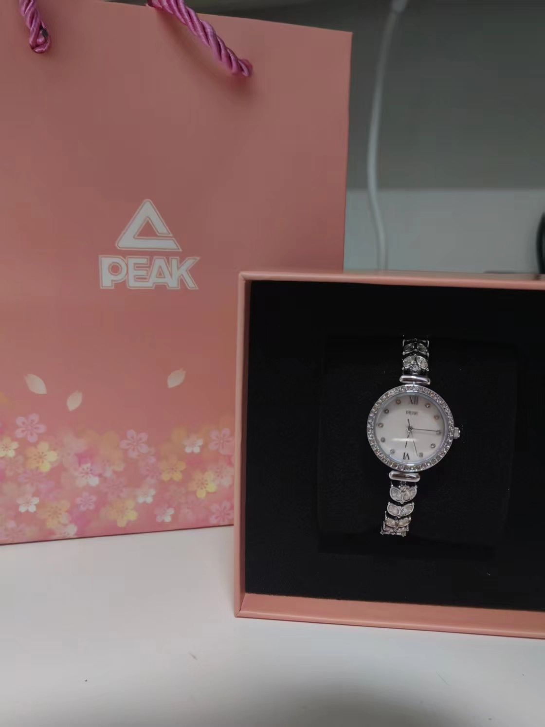 custom review-PEAK Mermaid Кварцевый механизм Нержавеющая сталь Ремешок Часы Женские Часы Жемчужная оболочка Циферблат часов