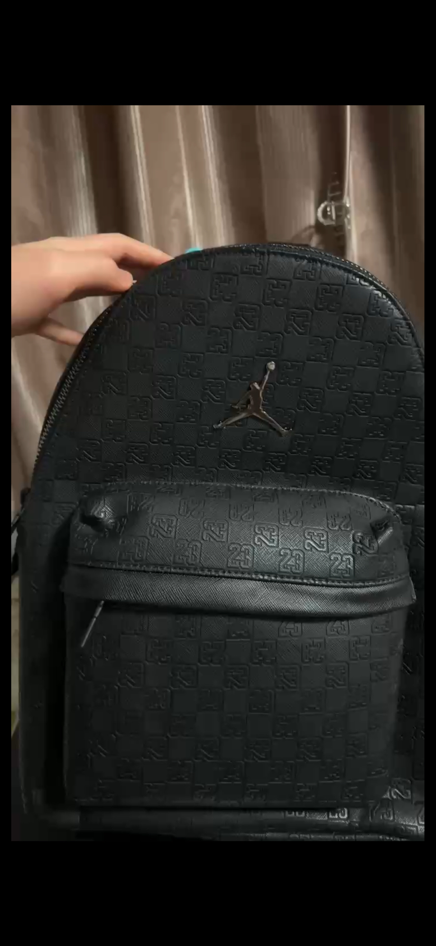 custom review-Jordan PU (полиуретан) Backpack Standard Unisex Black