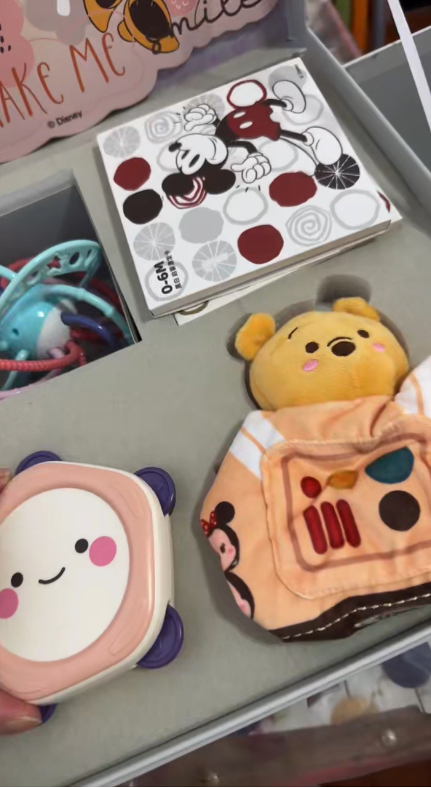 custom review-Disney Newborn Малыш Зубная игрушка-гусеница Коробка Подарок на День рождения для Малыша 1 Месяц Игрушки