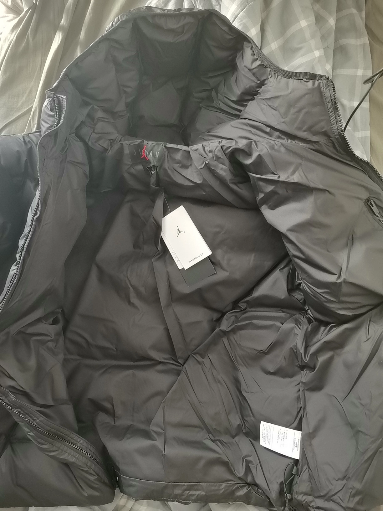 custom review-Джордан Стеганый хлопковый пуховик Мужской