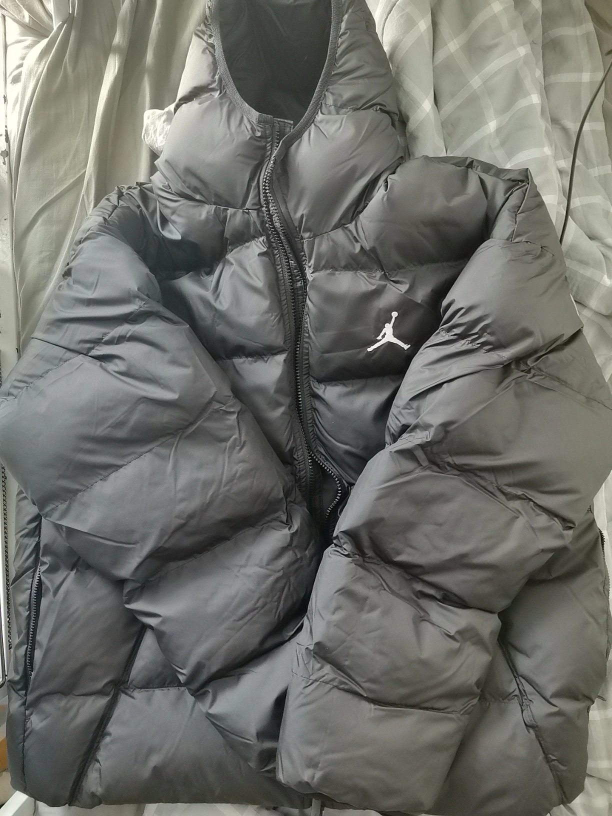 custom review-Джордан Стеганый хлопковый пуховик Мужской