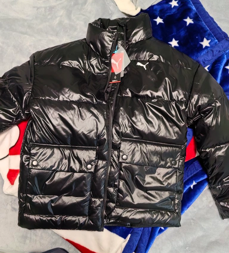 custom review-PUMA Основной Хлопковый пуховик Пуховая куртка Мужской Черный