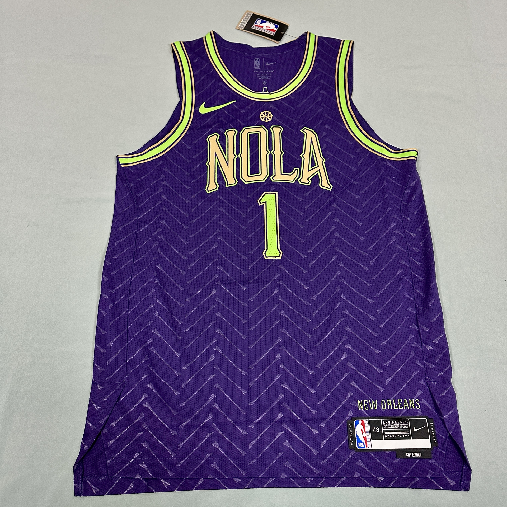 锡安鹈鹕城市版球衣