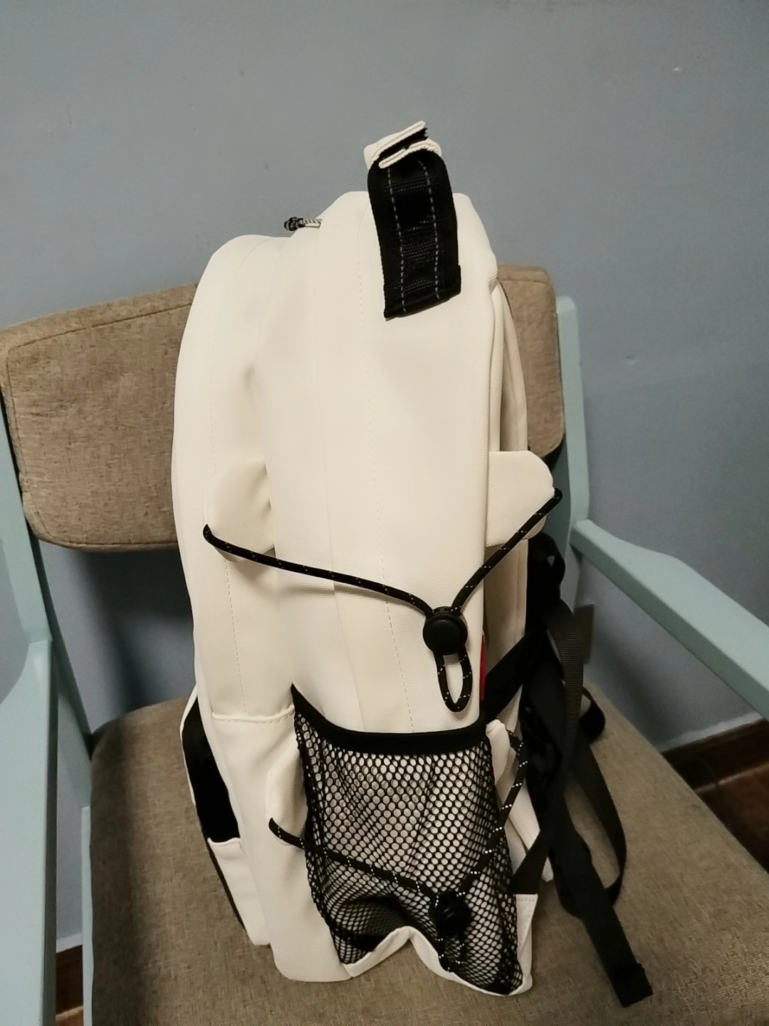 custom review-CHAOFANJI Рюкзак из кожи с мембраной Унисекс Черный Белый