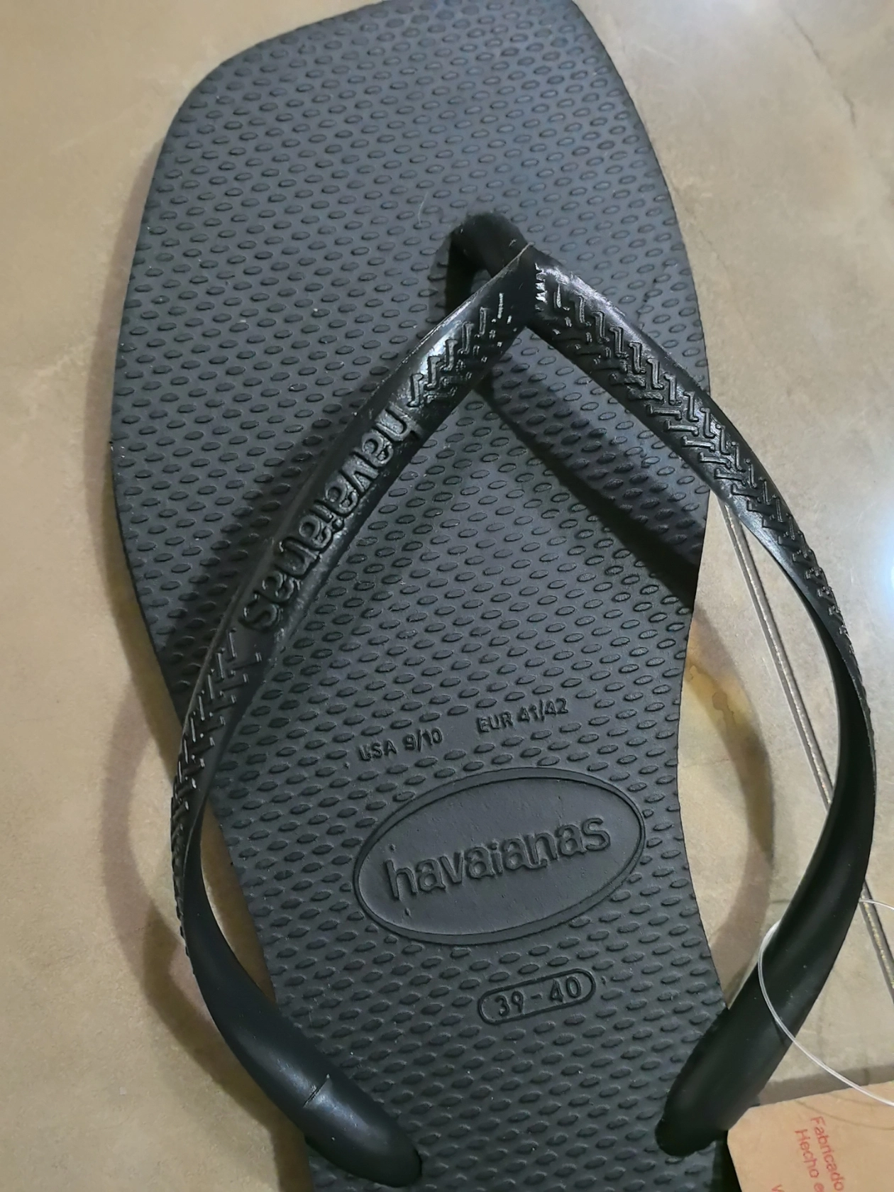 custom review-Havaianas Квадратные Спортивные Тапочки Женские Черные