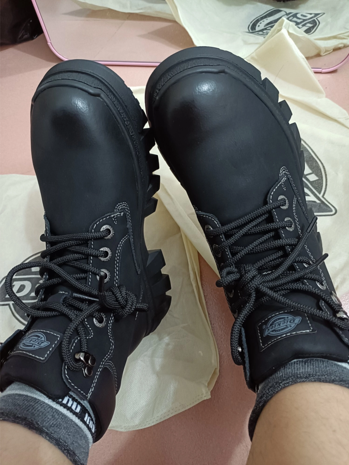 custom review-Dickies Короткий ботинок Martin Мужской Черный