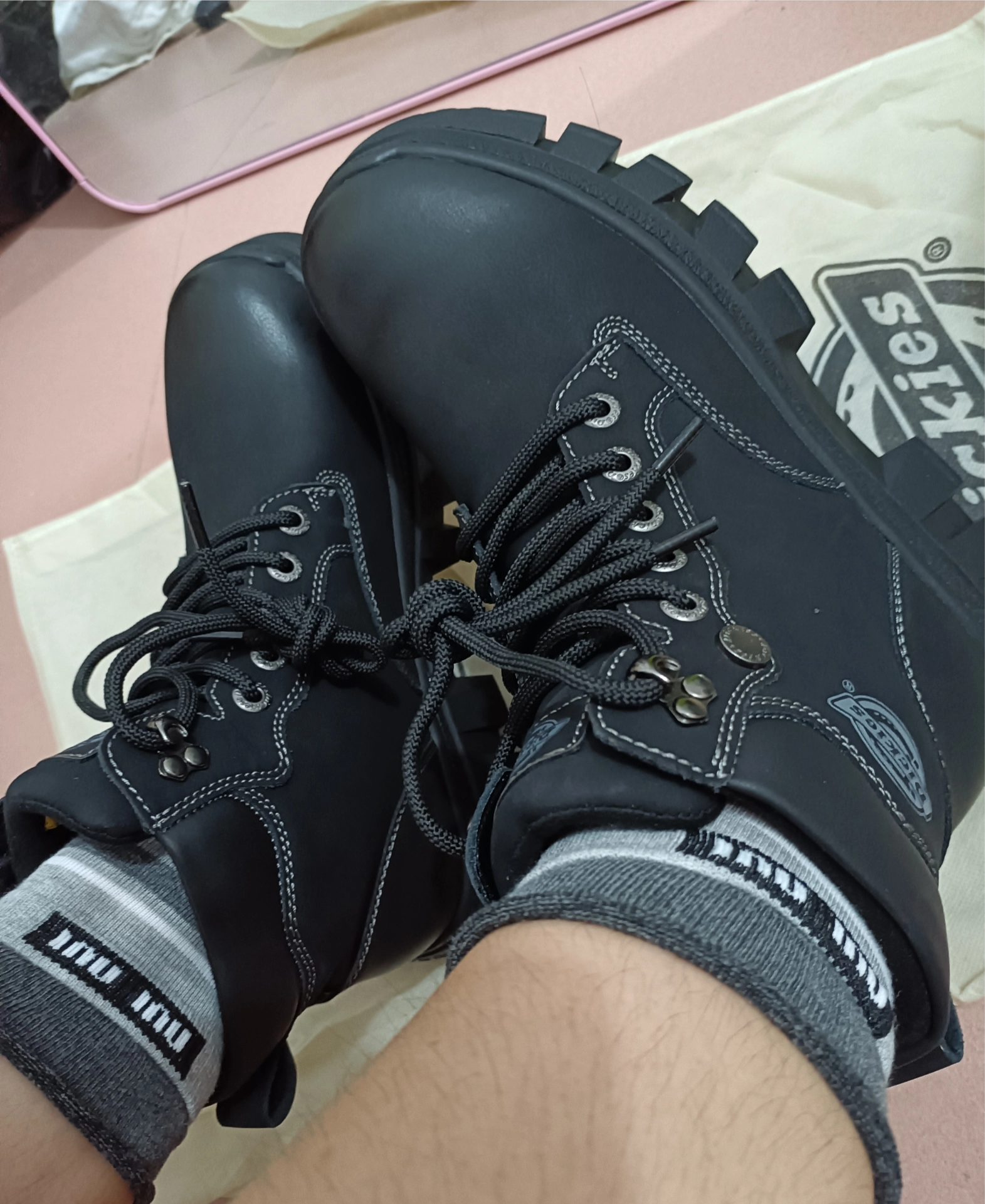 custom review-Dickies Короткий ботинок Martin Мужской Черный