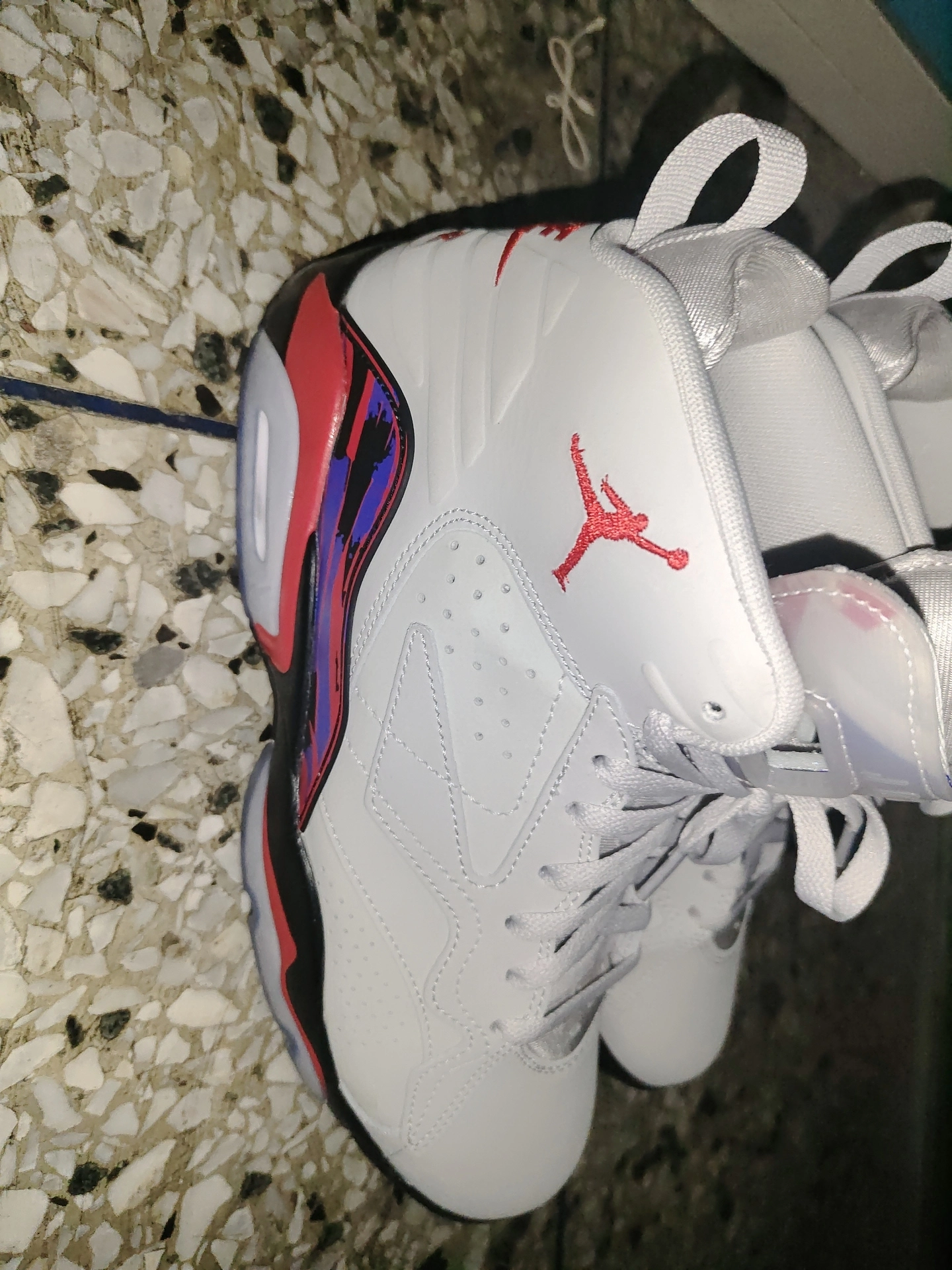 custom review-Jordan MVP 678 Нижняя юбка Резистентный Высокий Топ Винтажные Баскетбольные Кроссовки Мужской Белый Красный