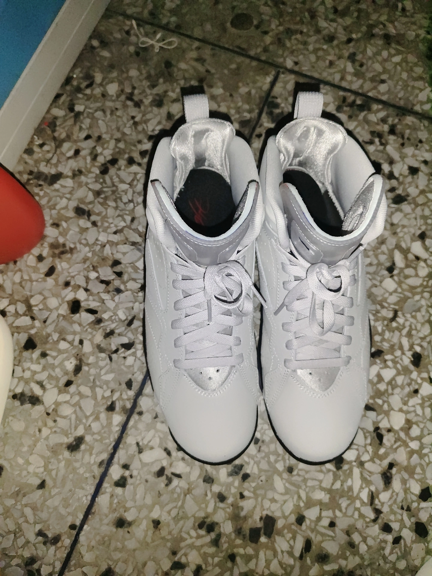 custom review-Jordan MVP 678 Нижняя юбка Резистентный Высокий Топ Винтажные Баскетбольные Кроссовки Мужской Белый Красный