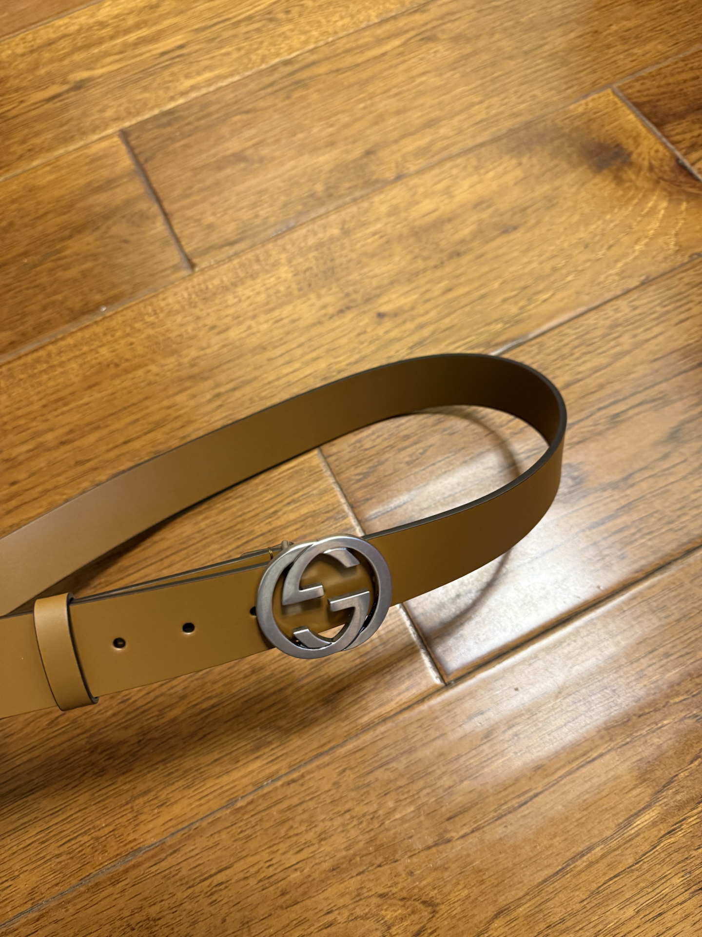 custom review-GUCCI Кожа Металл Кожаные ремни Унисекс Коричневый Ширина 3,7CM