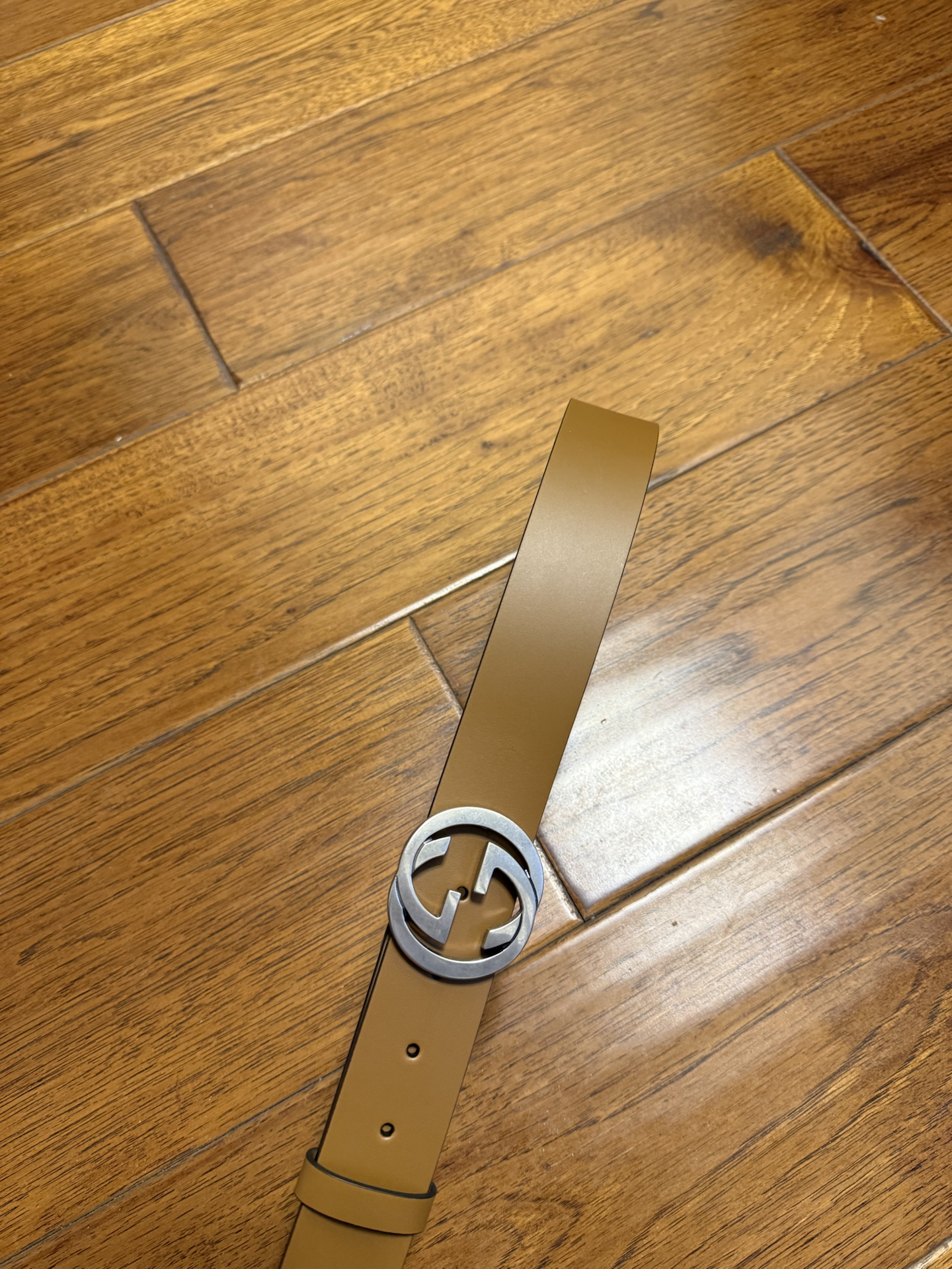 custom review-GUCCI Кожа Металл Кожаные ремни Унисекс Коричневый Ширина 3,7CM