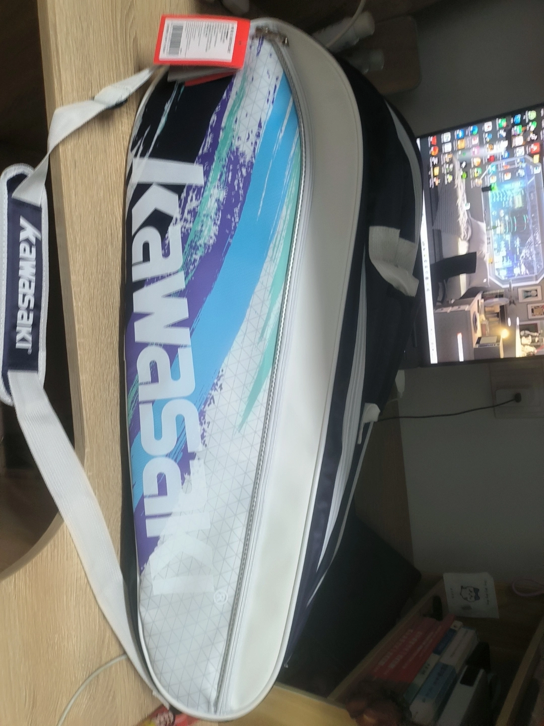 custom review-Kawasaki PU (полиуретан) Спортивная сумка большого размера унисекс