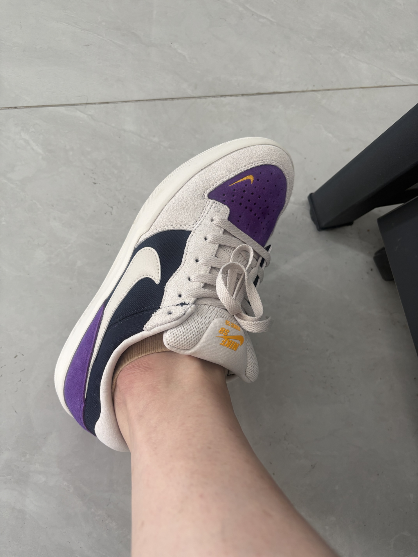 custom review-Nike SB Force 58 Устойчивые к истиранию Дышащие Низкие Кроссовки для скейтбординга Мужские Бежево-фиолетовые