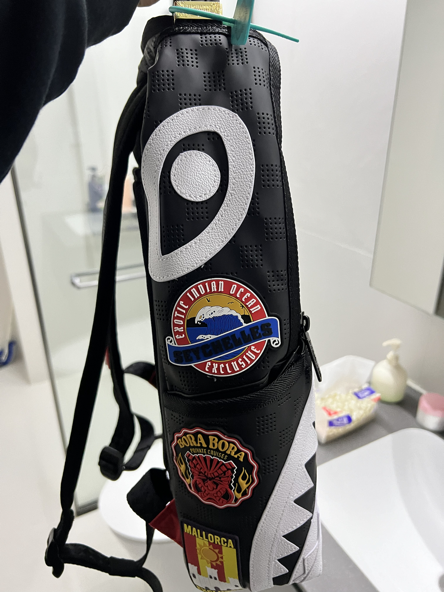 custom review-SPRAYGROUND Рюкзак из ПВХ большой унисекс черный