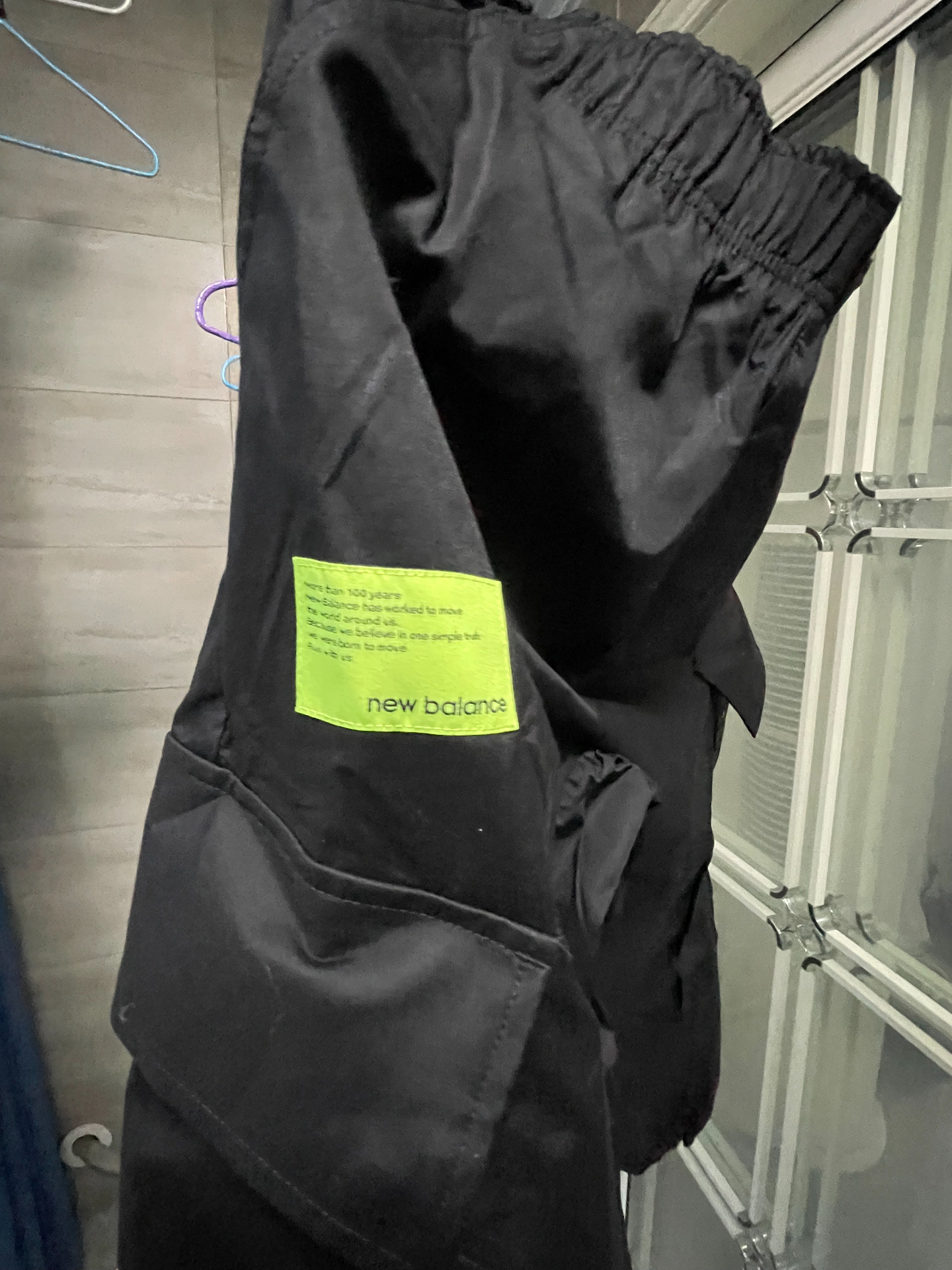 custom review-New Balance совместный бренд Вязаные тренировочные штаны Мужские Черные