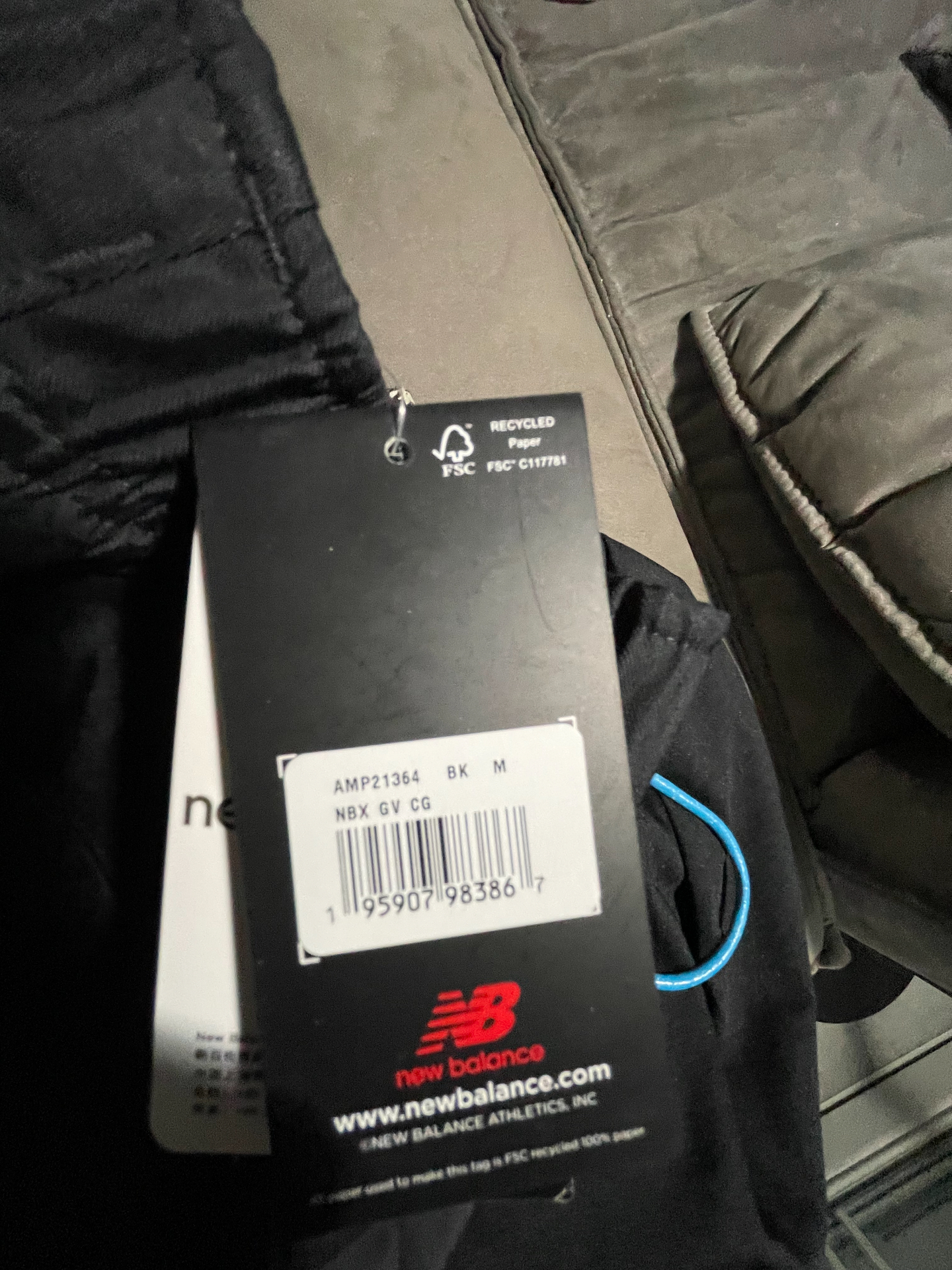 custom review-New Balance совместный бренд Вязаные тренировочные штаны Мужские Черные