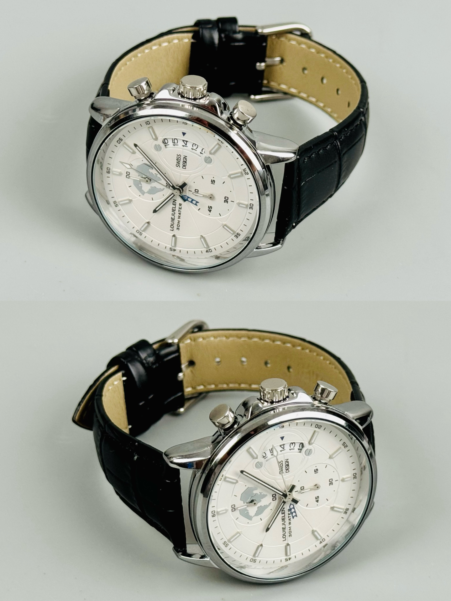 不得不说,路易家的手表确实hin不错
简约的白色表盘设计,看着非常经典