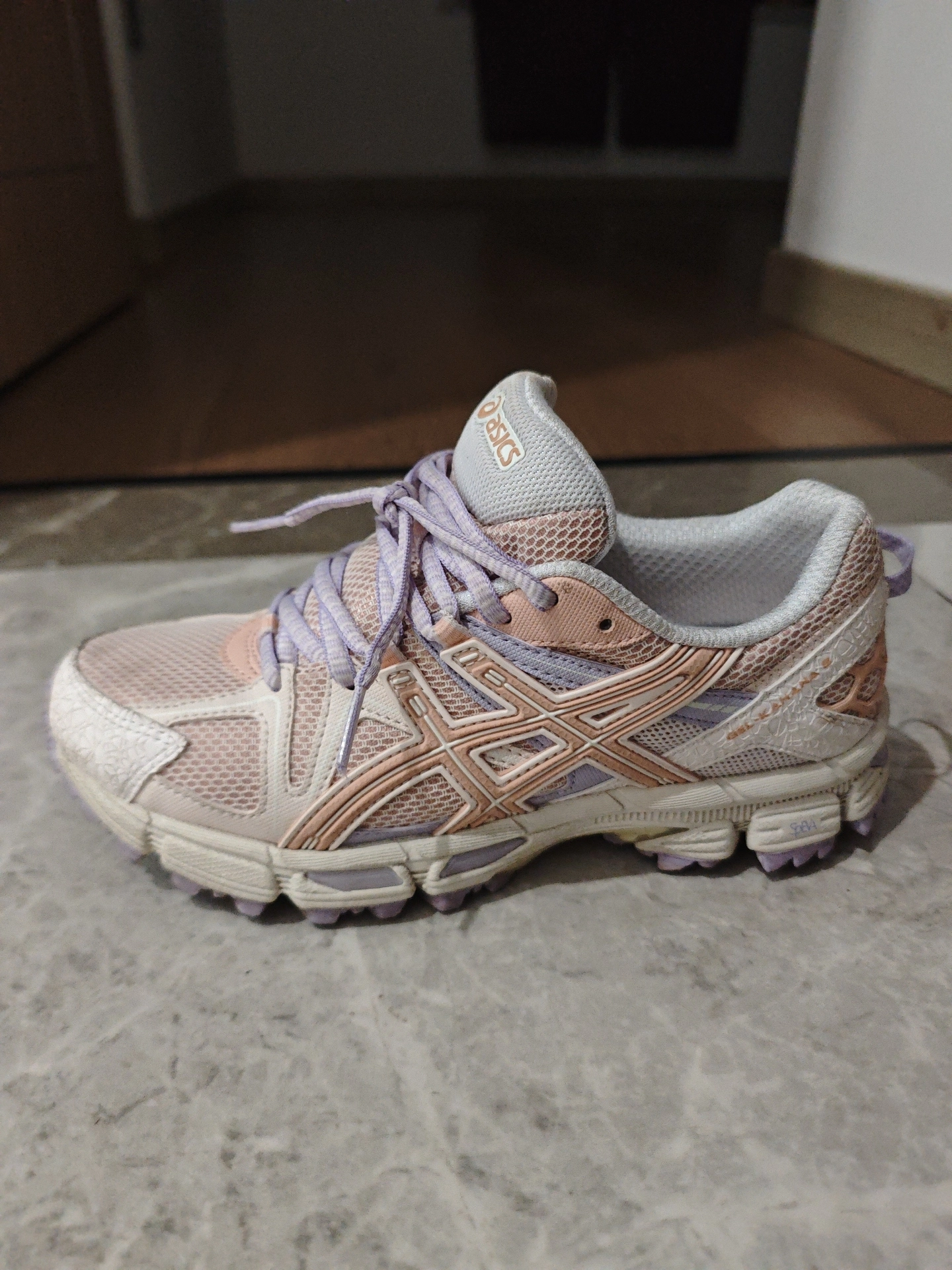 custom review-Asics Gel Kahana 8 Текстиль Синтетическая кожа Низкий топ Бег на длинные дистанции Обувь Женская Розовая