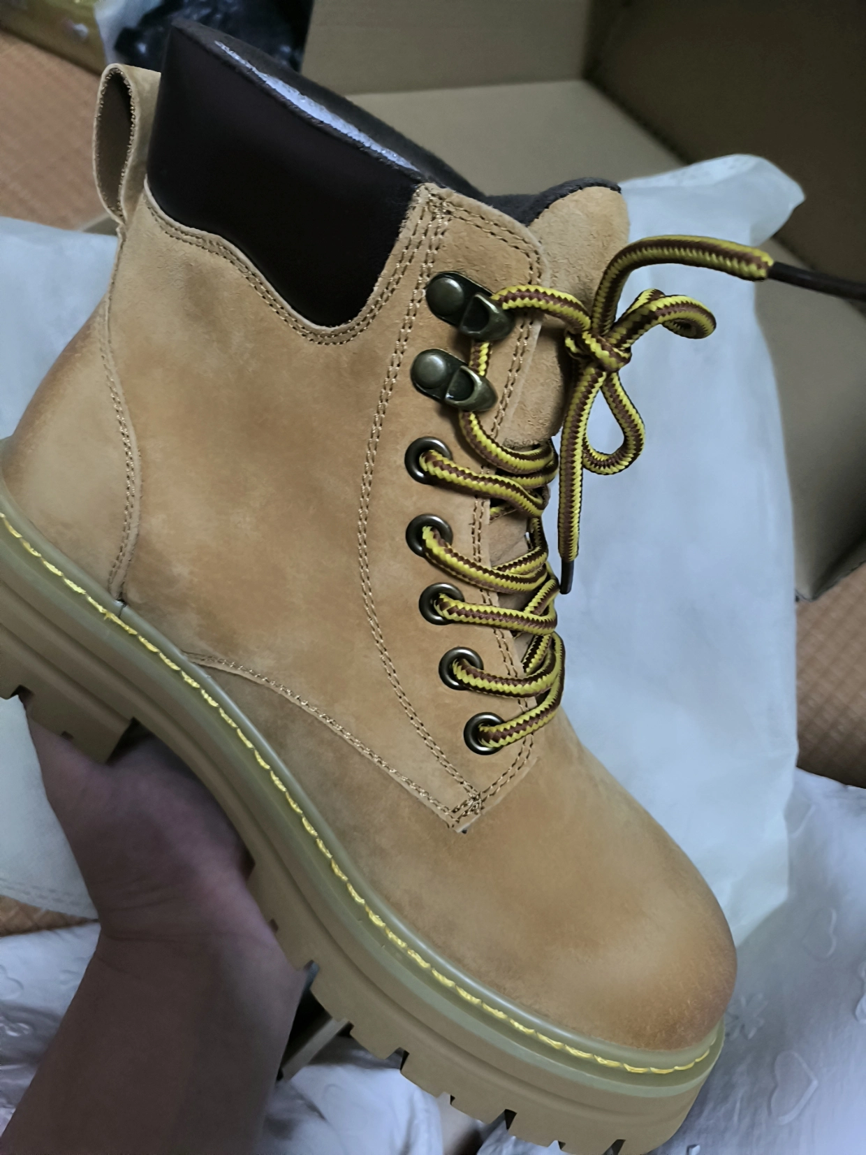 custom review-Dickies 12cm Мартин Ботинки Женские Earth Желтый