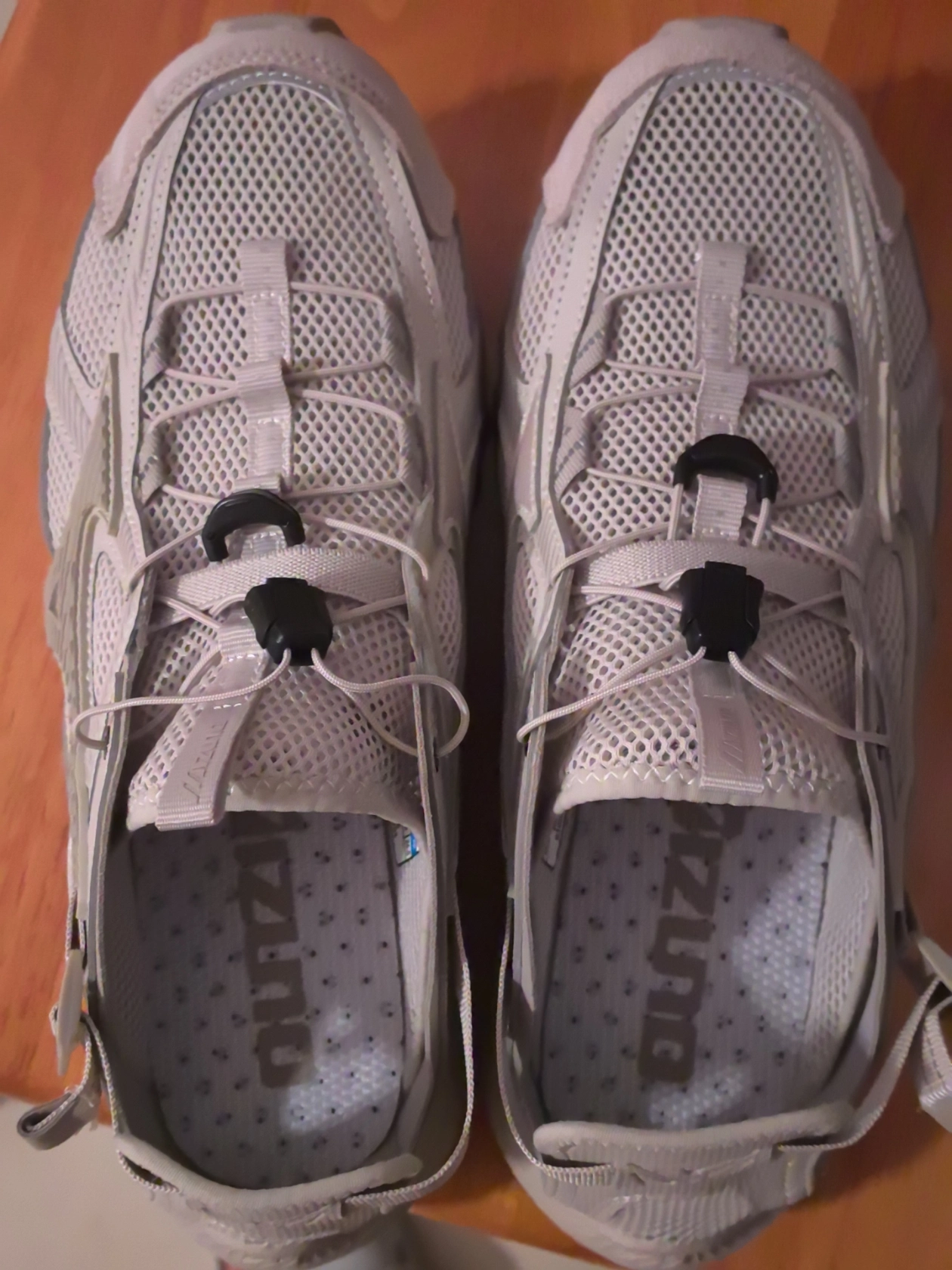 custom review-Mizuno Racer Trail Противоскользящий Дышащий Быстросохнущий Сцепление Легкий Обувь для горных походов Унисекс Перо-серый