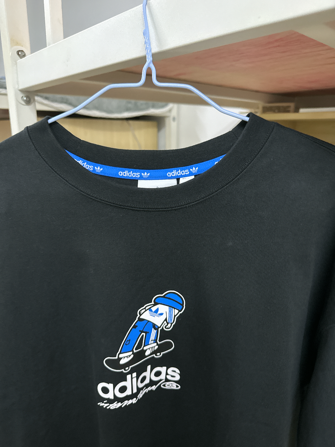 custom review-Adidas Originals CITY SKATEshort рукав FW24 T-рубашка мужская черная