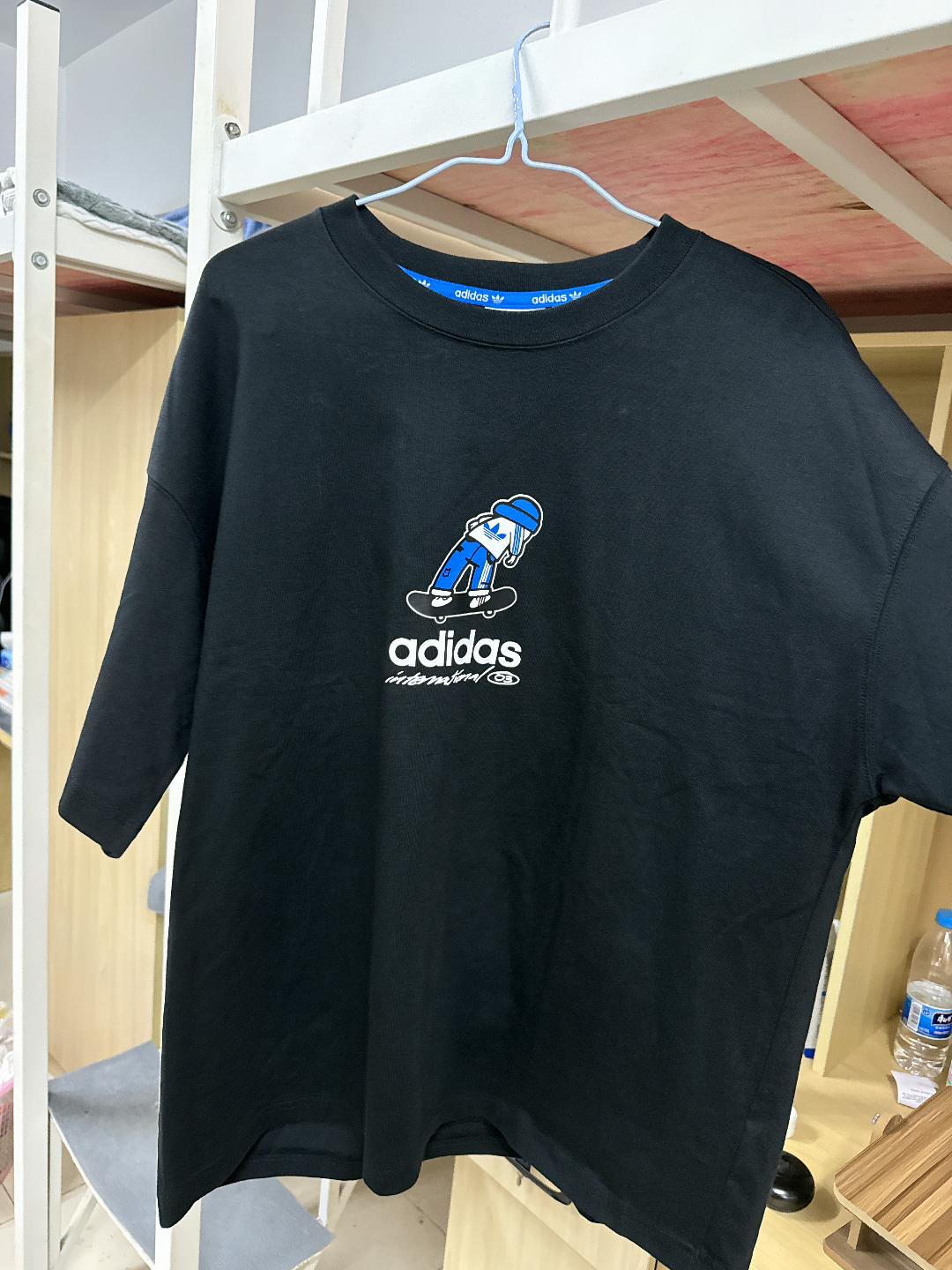 custom review-Adidas Originals CITY SKATEshort рукав FW24 T-рубашка мужская черная