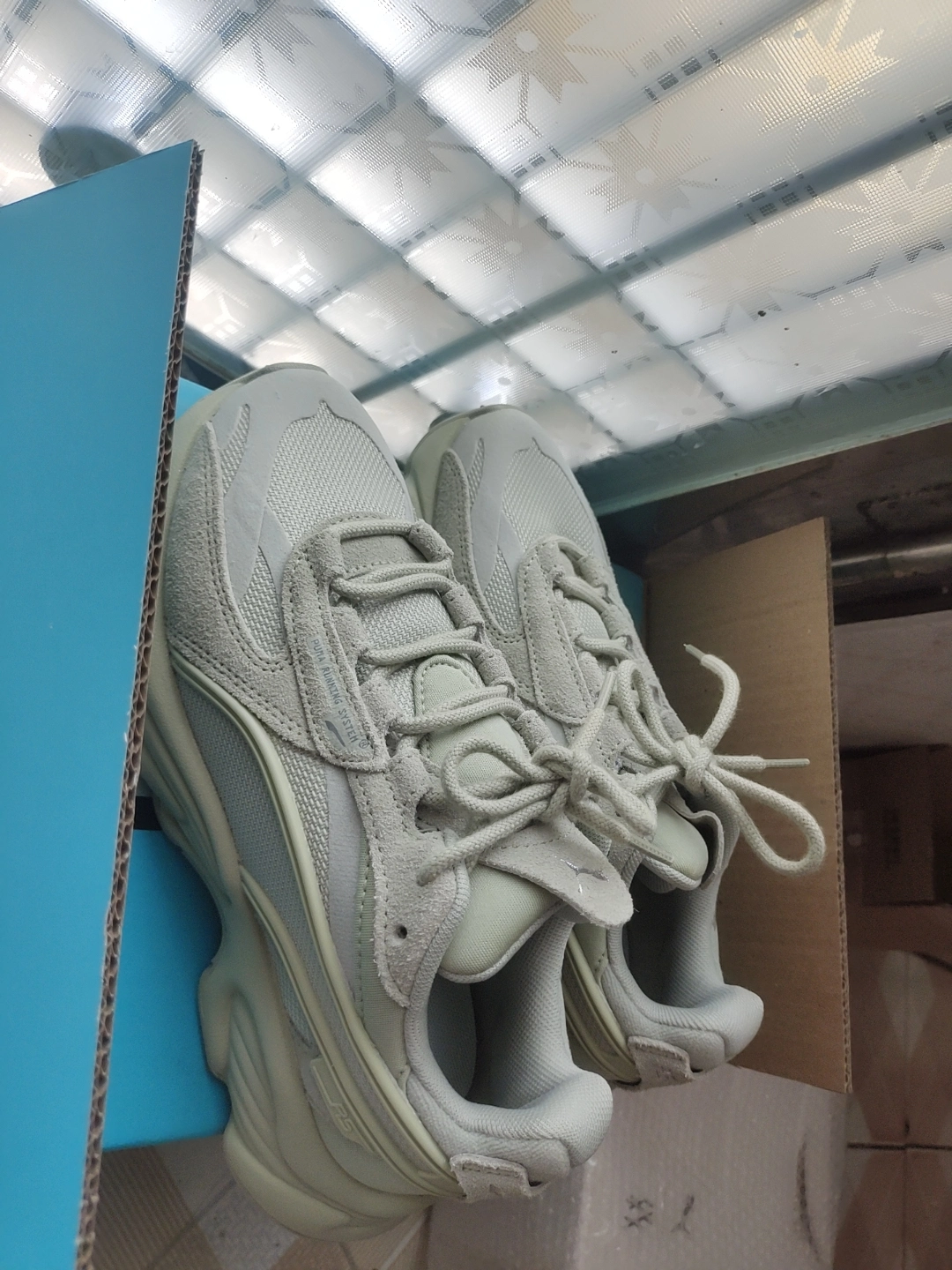 custom review-PUMA RS Connect MONO Low Топ Толстоподошвенные кроссовки Унисекс Зеленый