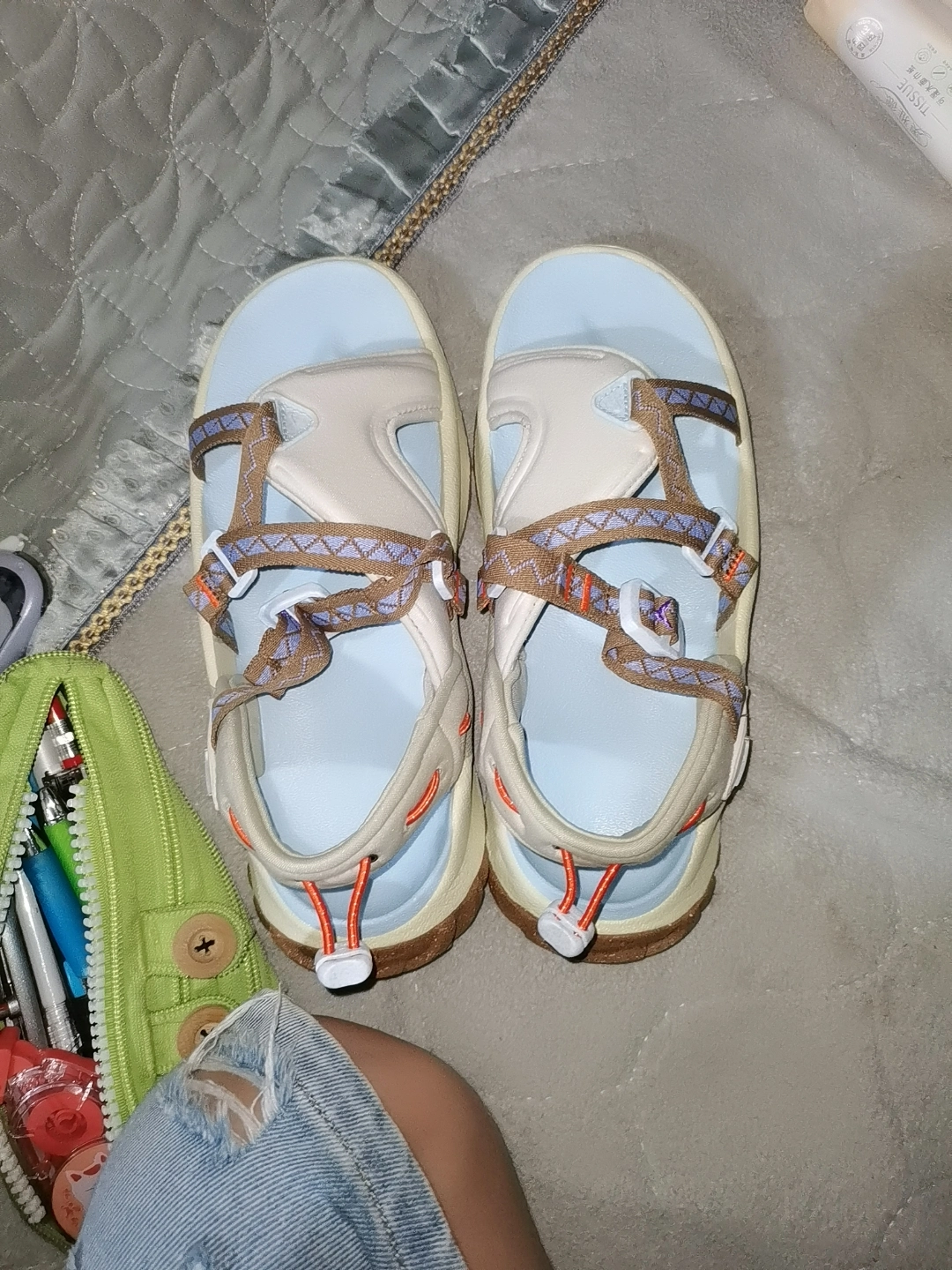 custom review-Nike Oneonta Сандалии Пляжные сандалии Женские Коричнево-синие