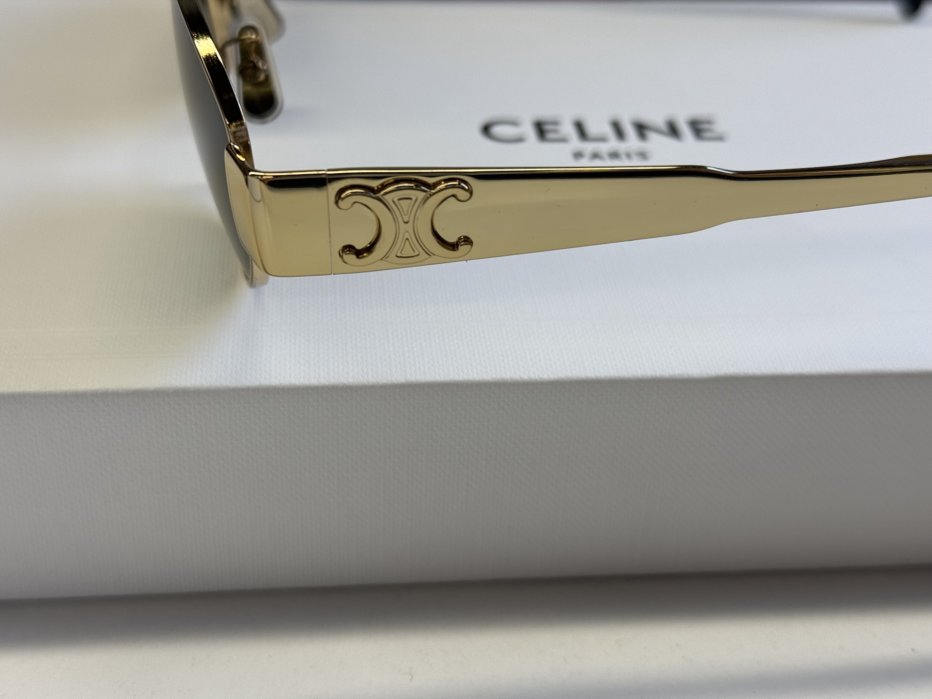 custom review-CELINE OVAL SUNGLASSES Женские Золото