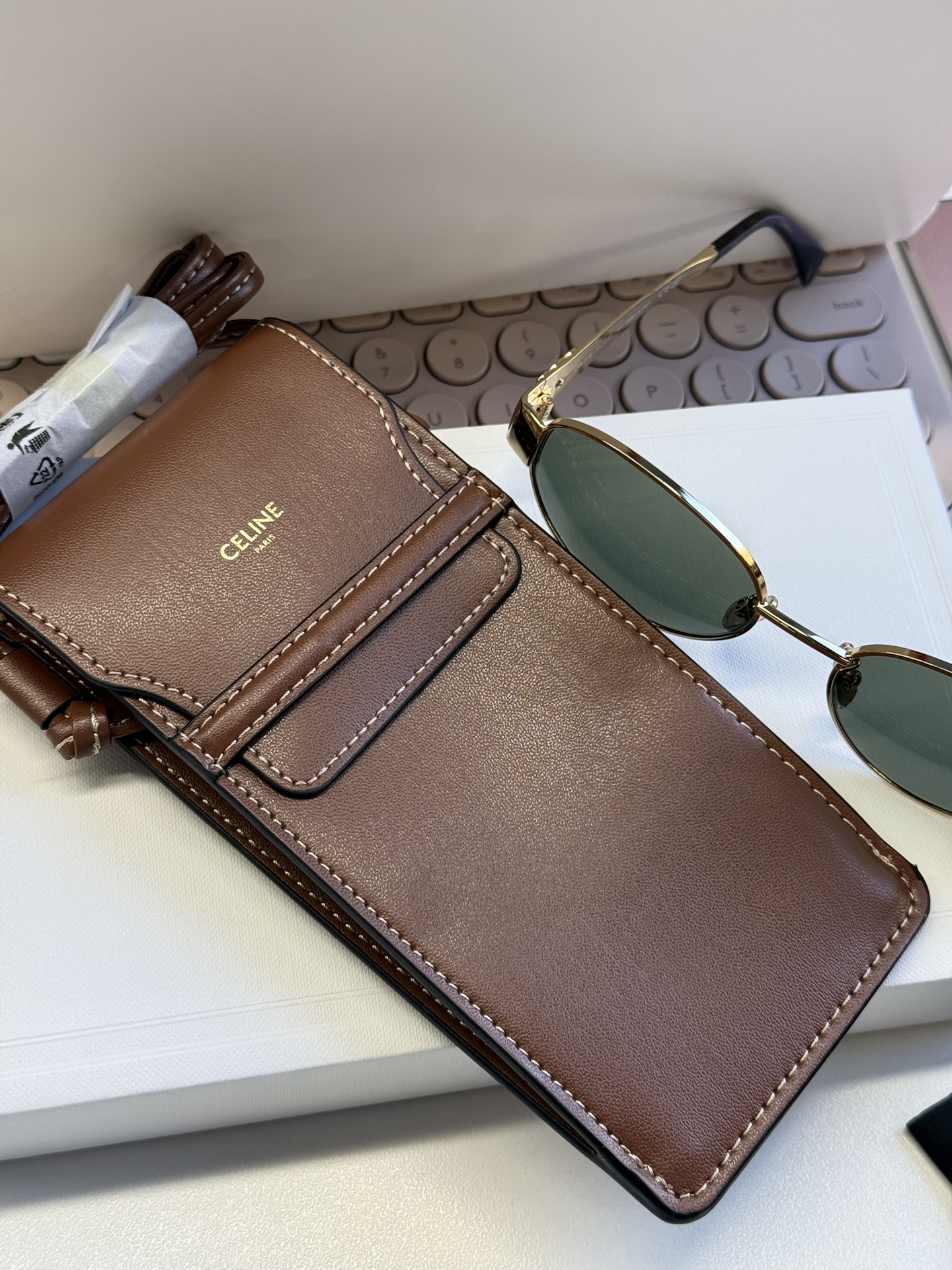 custom review-CELINE OVAL SUNGLASSES Женские Золото