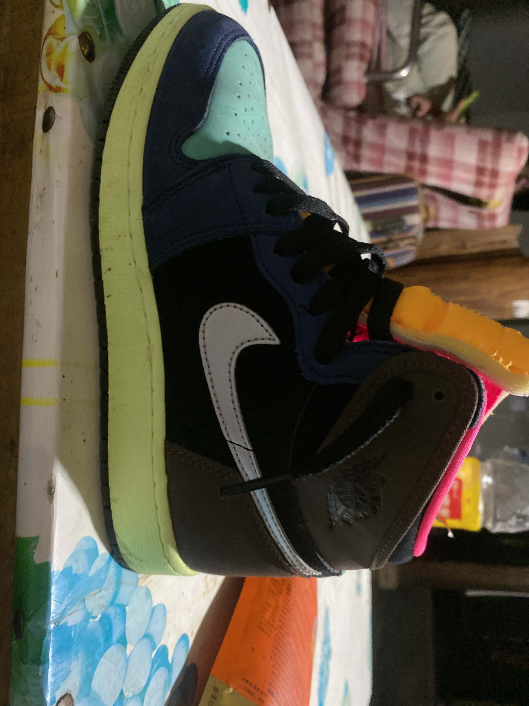 custom review-Jordan Air Jordan 1 Детские баскетбольные кроссовки High Топ Унисекс