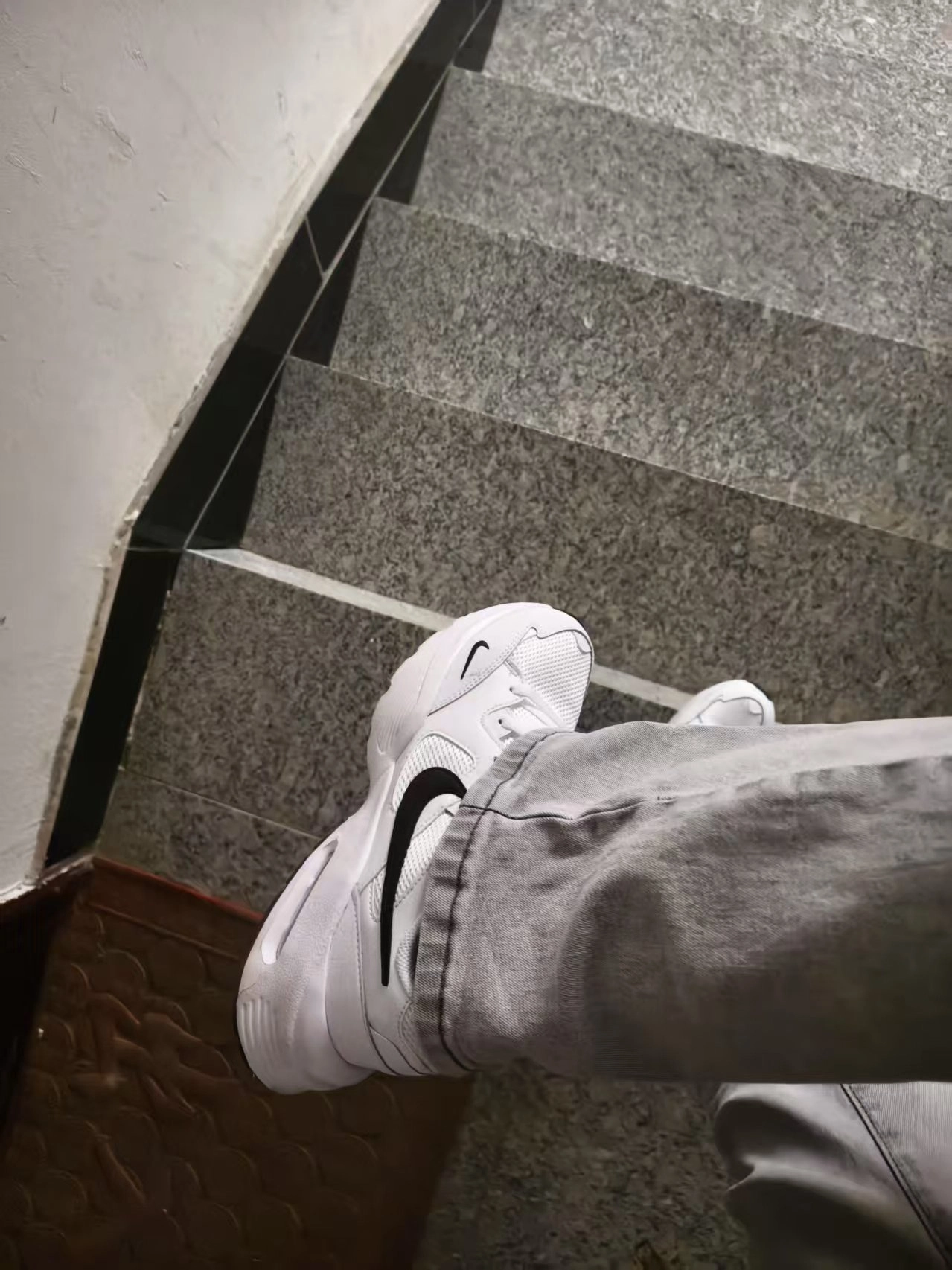 custom review-Nike Air Max Fusion Abrasion Resistant Низкий Топ Беговые кроссовки Мужские Белые