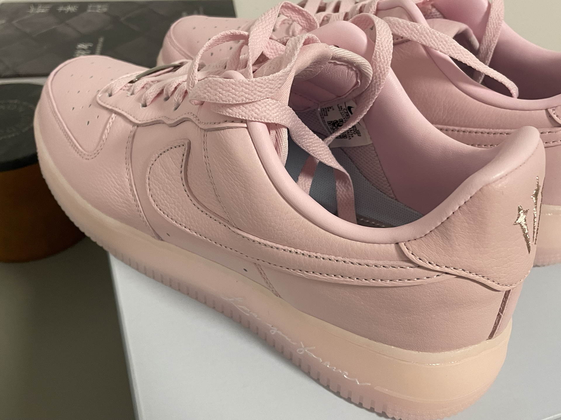 custom review-NOCTA x Nike Air FORCE 1 Slip-Resistant Abrasion-Resistant Low-Top Skateboard Shoes Unisex Pink Silver