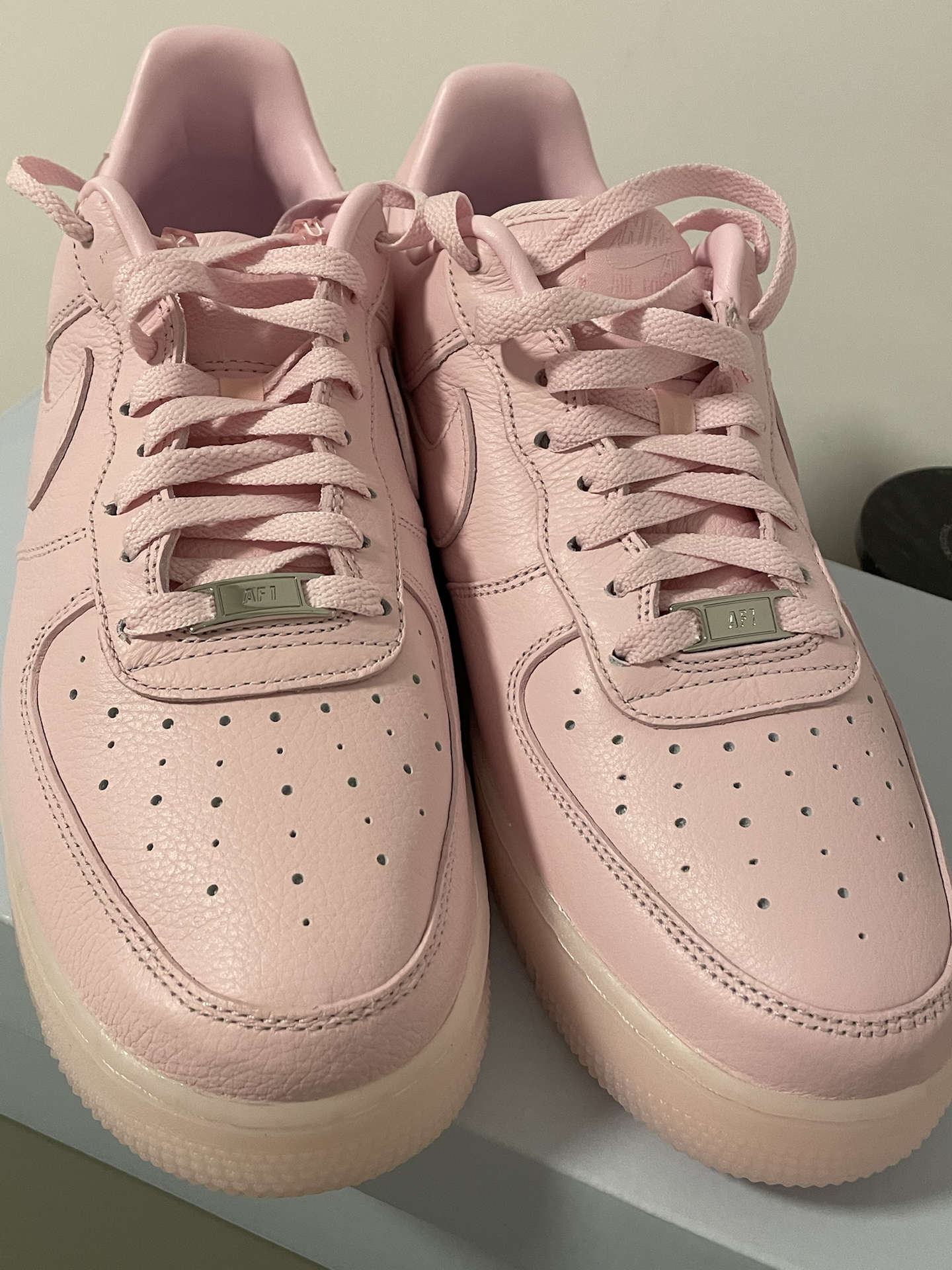 custom review-NOCTA x Nike Air FORCE 1 Slip-Resistant Abrasion-Resistant Low-Top Skateboard Shoes Unisex Pink Silver