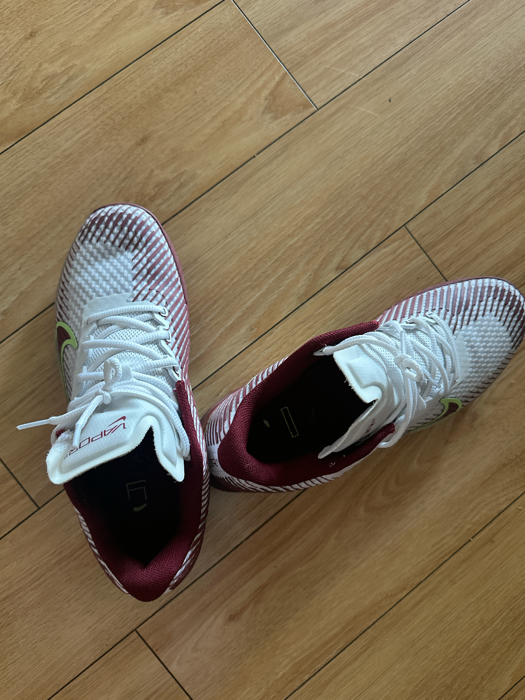 custom review-Nike Air Zoom Vapor 11 Low Топ Кроссовки для тенниса Мужские Красные Белые