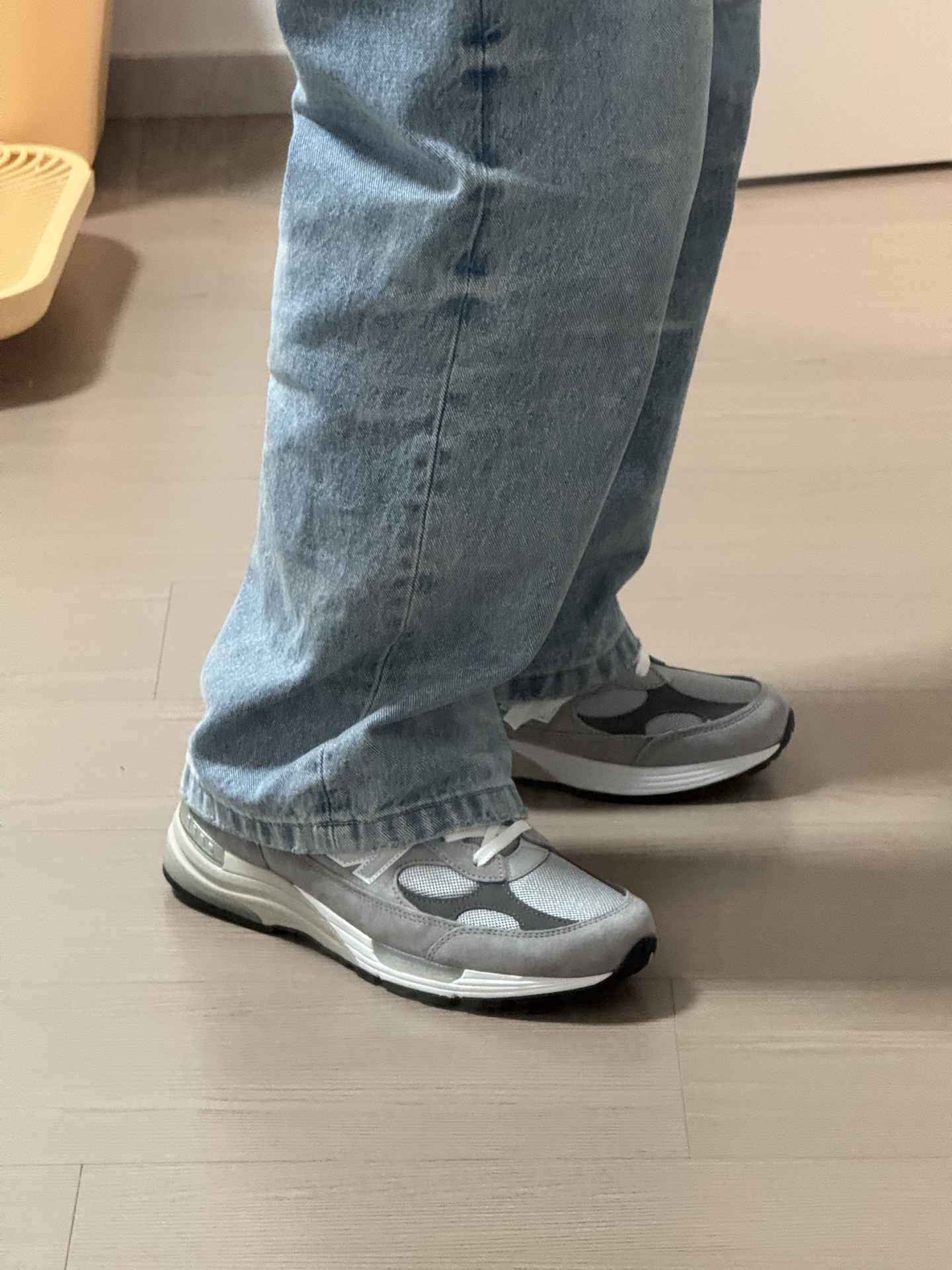 custom review-New Balance NB 992 Амортизация Износостойкий Низкий Топ Беговые кроссовки Унисекс Серый