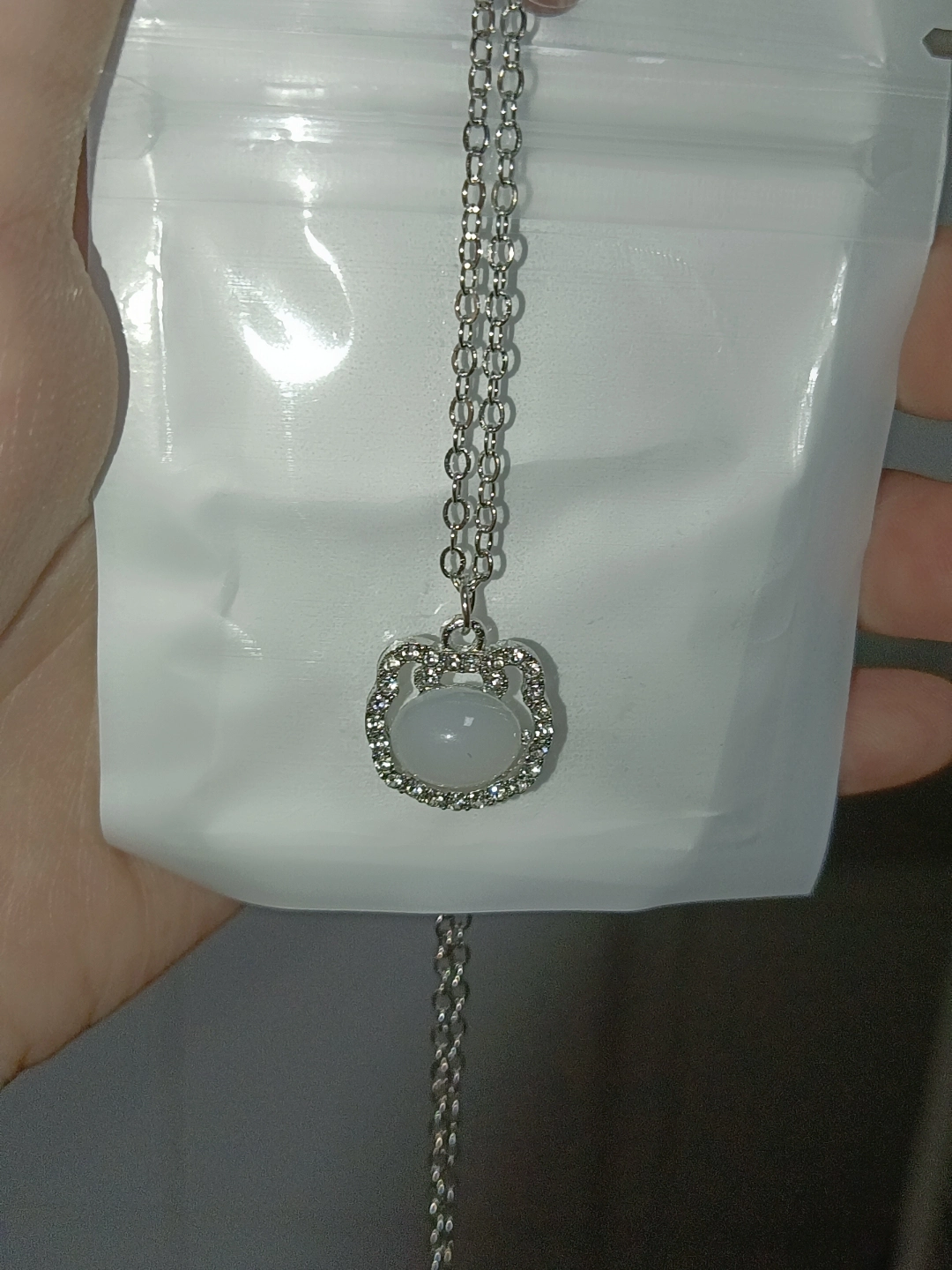 祥云平安锁项链