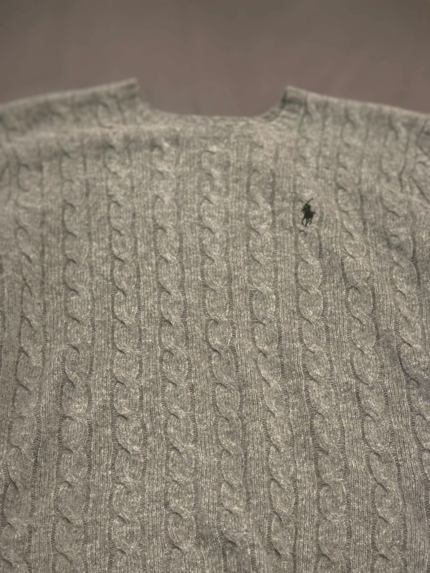 custom review-Polo Ralph Lauren SS23 Кашемир Свитер Мужской Фотиния Серый