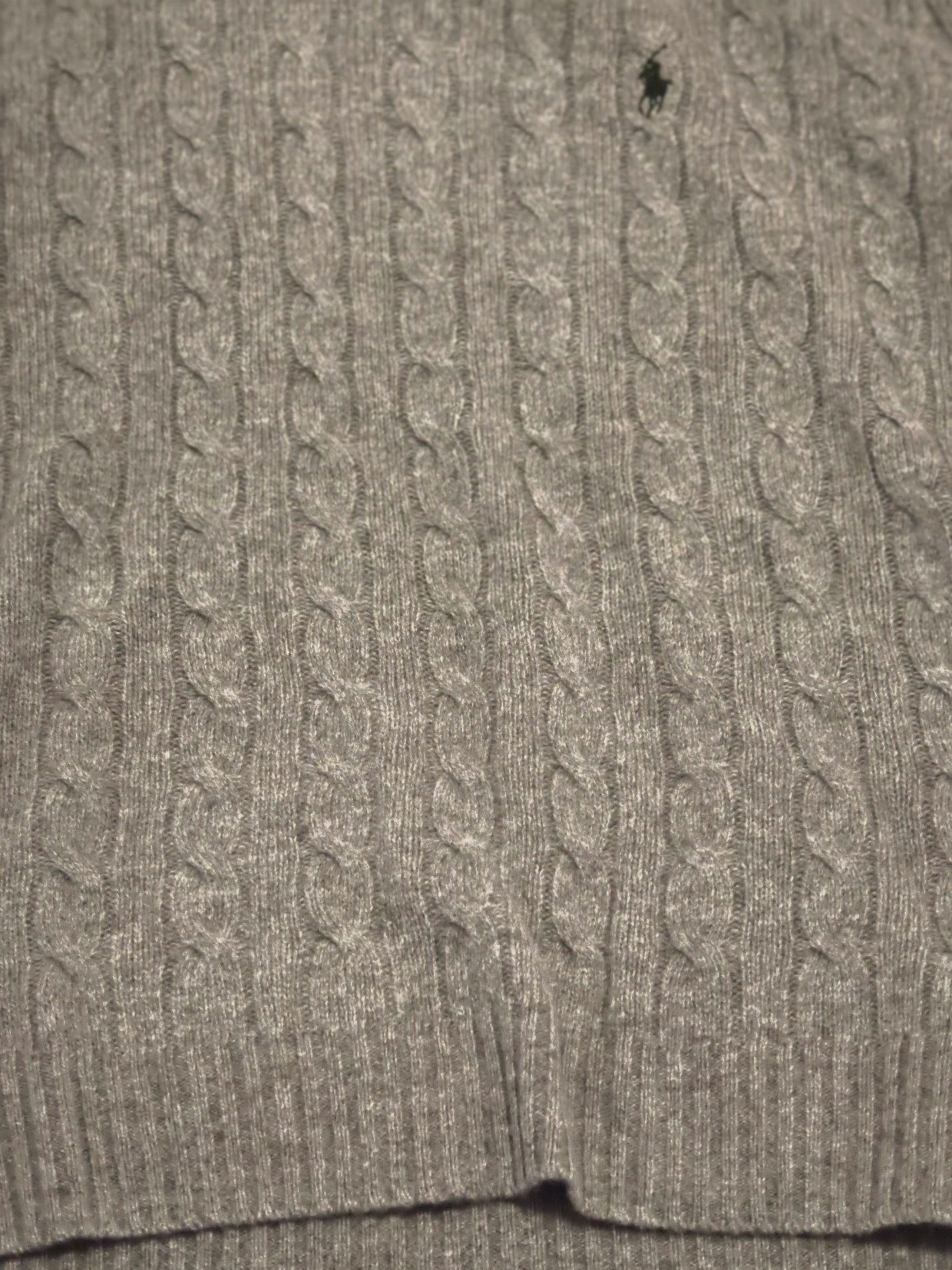 custom review-Polo Ralph Lauren SS23 Кашемир Свитер Мужской Фотиния Серый