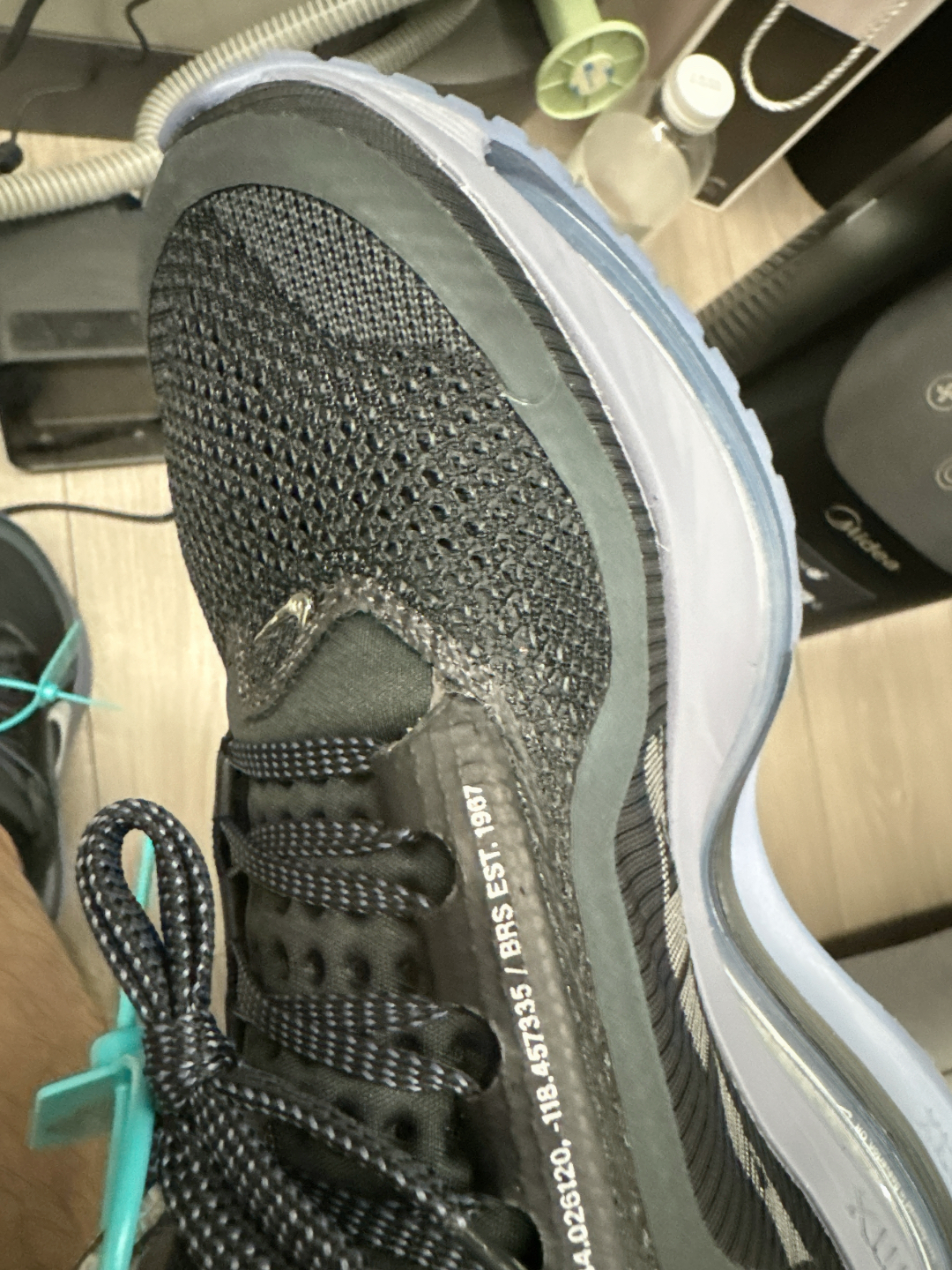 custom review-Nike Pegasus Premium Slip Устойчивый к истиранию Низкий Топ Беговые кроссовки Мужской Черный Серый