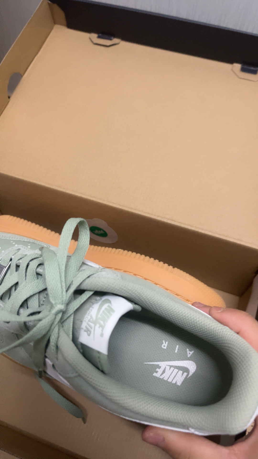 custom review-Nike Air FORCE 1 Slip-on Устойчивый к истиранию Низкий Топ Скейтбординг Мужской Зеленый