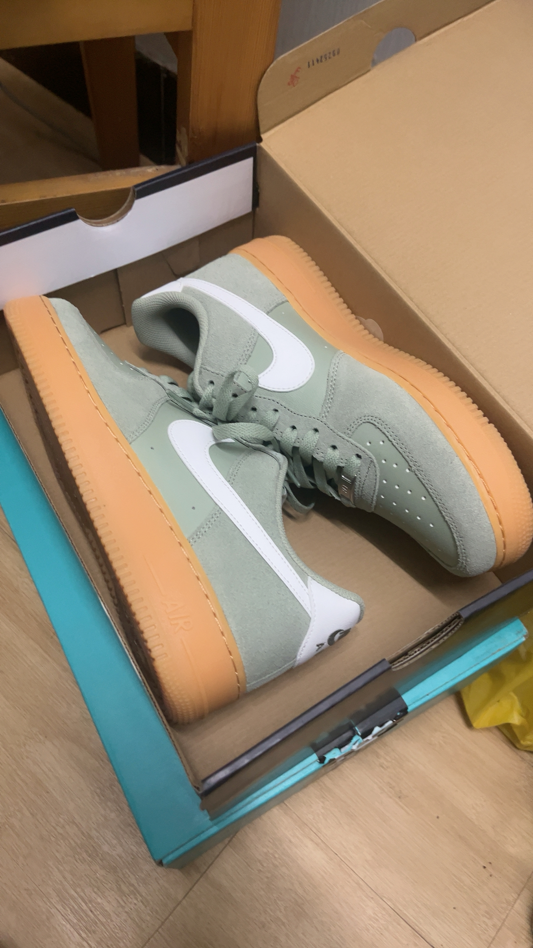 custom review-Nike Air FORCE 1 Slip-on Устойчивый к истиранию Низкий Топ Скейтбординг Мужской Зеленый