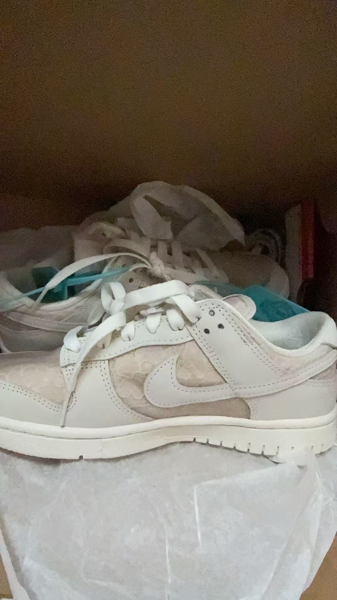 custom review-Nike Dunk Slip-on Устойчивый к истиранию Низкий Топ Скейтборд Кроссовки Женские Белый Розовый