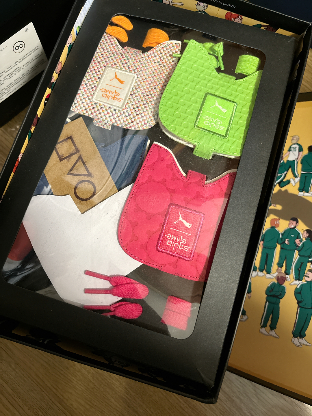 custom review-SQUID GAME X PUMA Palermo Амортизация Износостойкий Низкий Топ Кэжуал Унисекс Белый Желтый