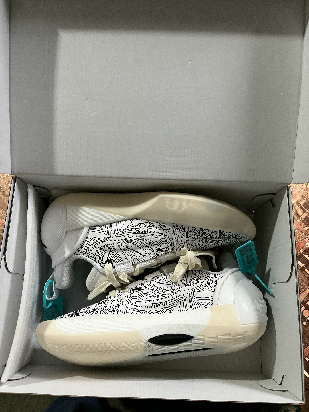 custom review-LINING All City 12 Encore Баскетбольные кроссовки Низкий верх Белый Черный Мужской