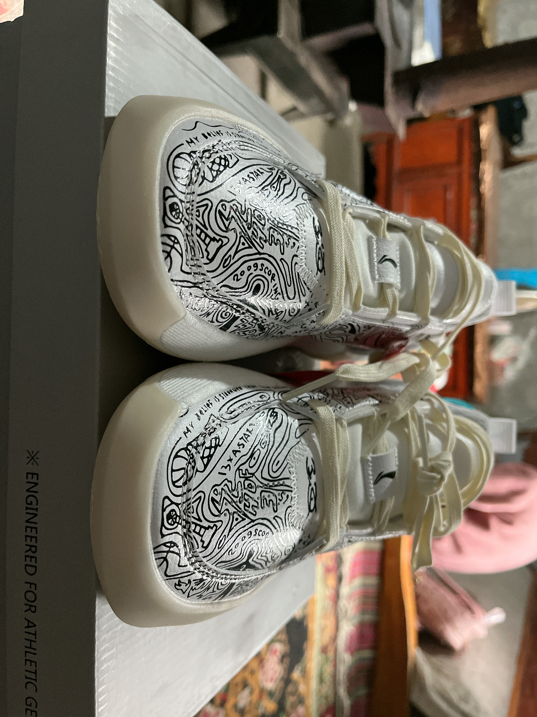 custom review-LINING All City 12 Encore Баскетбольные кроссовки Низкий верх Белый Черный Мужской